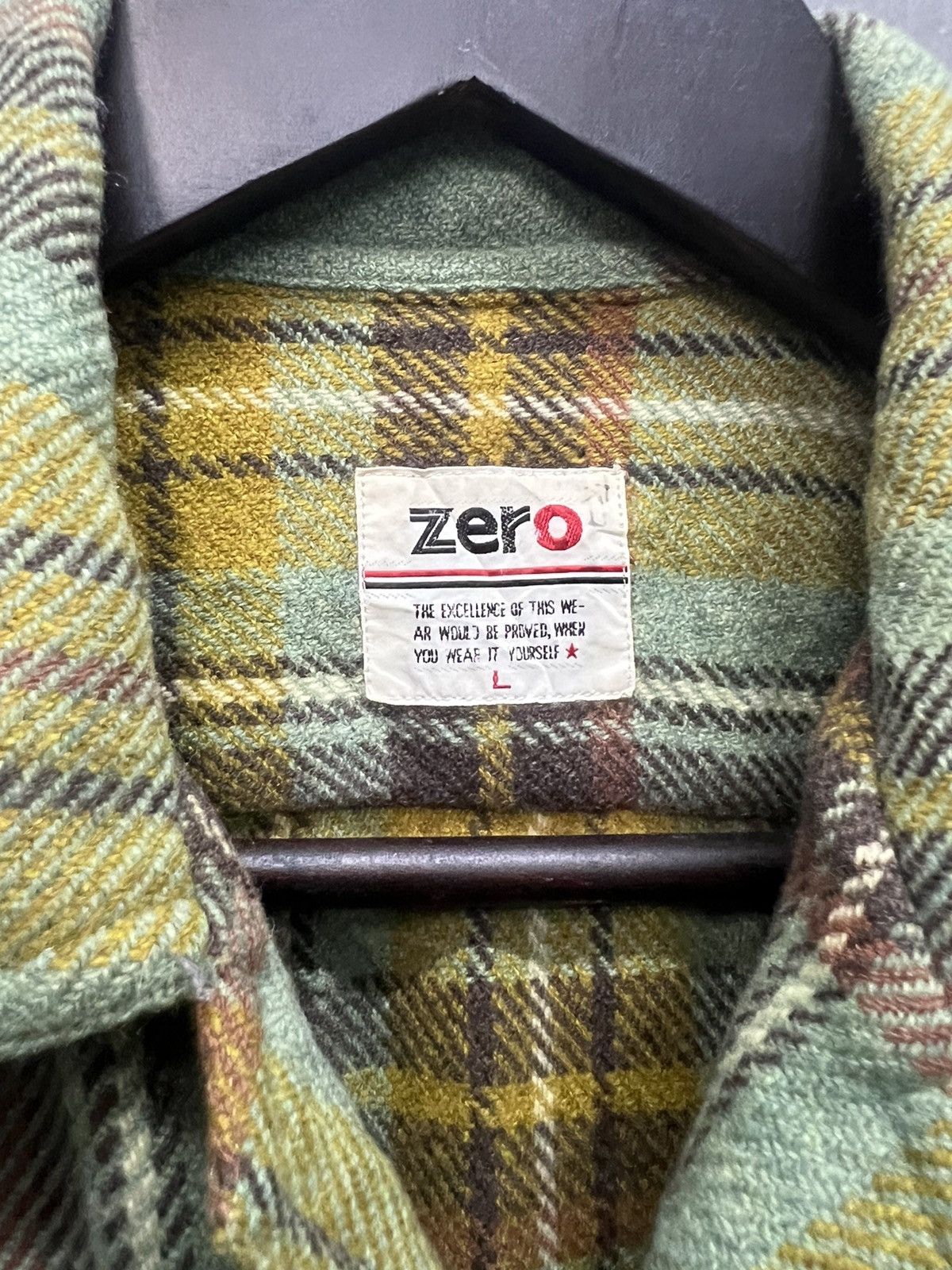 Vintage VINTAGE ZERO WOOL SHIRT BUTTON UP Size US L / EU 52-54 / 3 - 6 Thumbnail