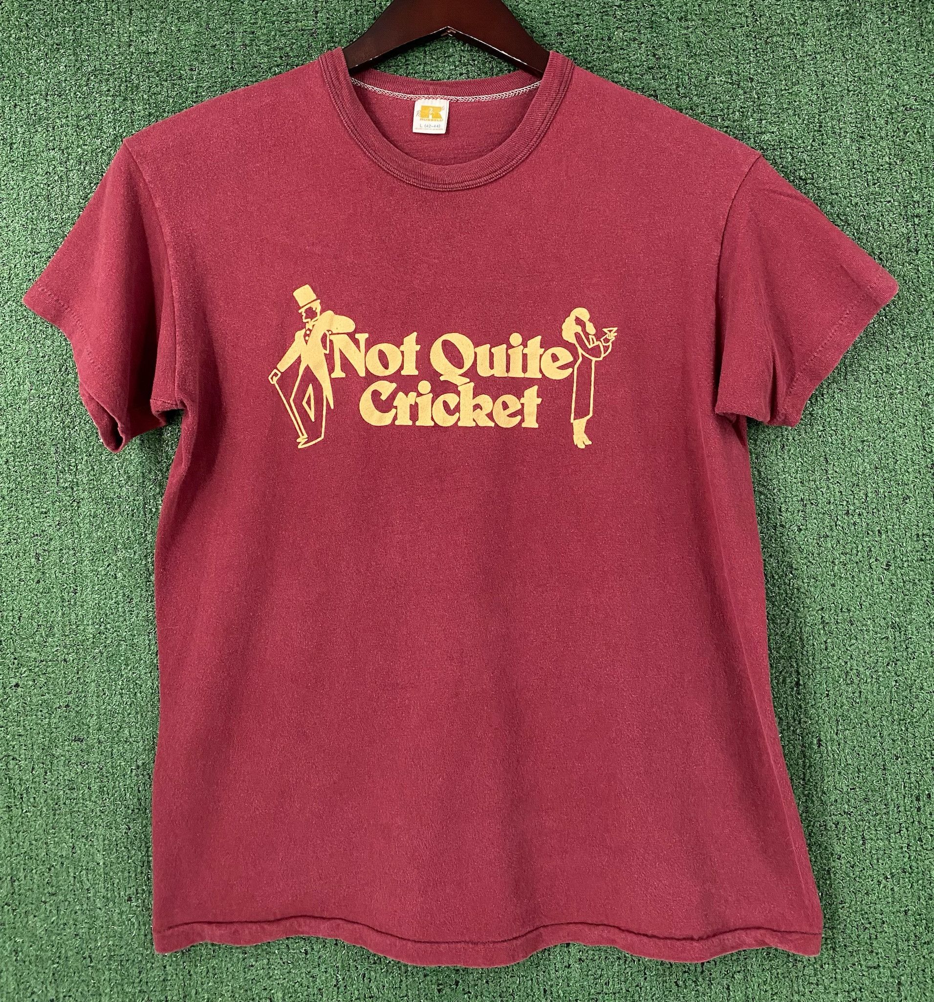 Russell Athletic 70’s Russell Athletic Gold Tag Not Quite Cricket T-Shirt Med Size US M / EU 48-50 / 2 - 1 Thumbnail