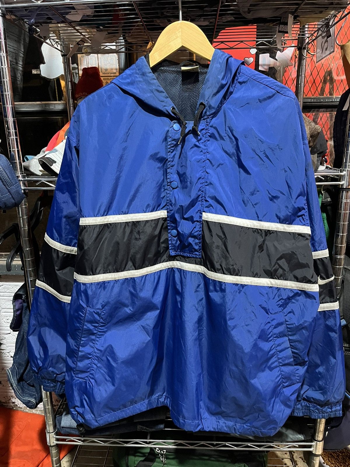 Nike × Vintage Nike Swoosh Half Zip Hoodie Jacket 90s Size US XL / EU 56 / 4 - 1 Thumbnail