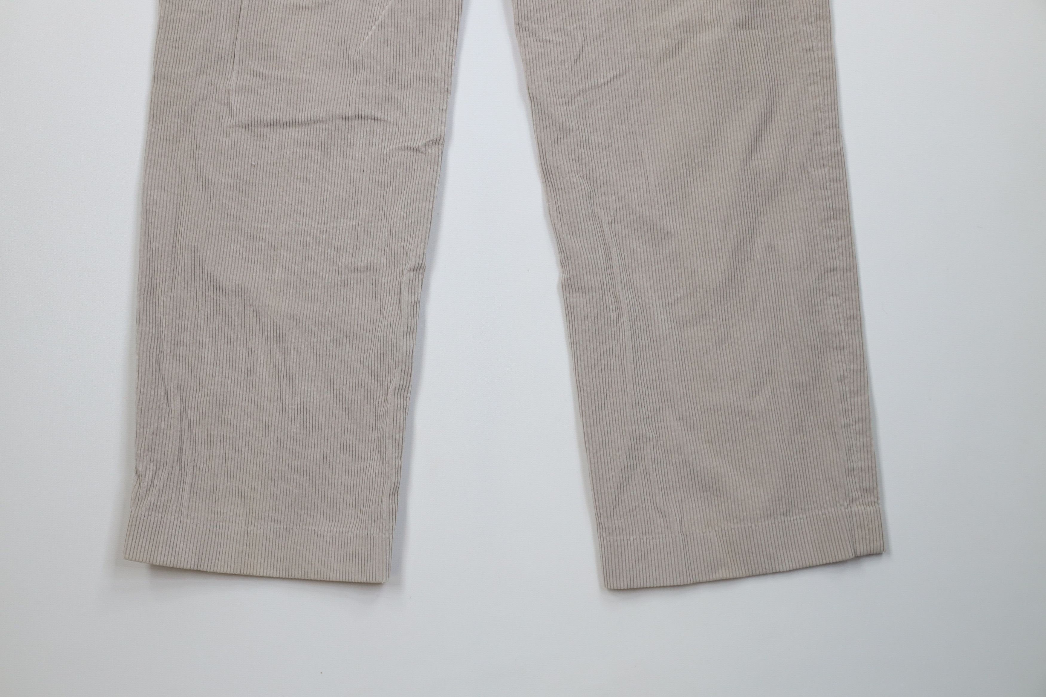 Vintage Vintage 70s Streetwear Wide Leg Corduroy Chino Pants Gray Size US 32 / EU 48 - 16 Thumbnail