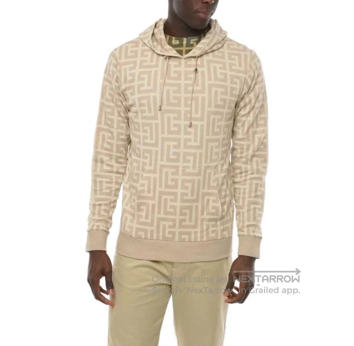 Balmain Balmain Men's Logo All-Over Print Hoodie. Size US M / EU 48-50 / 2 - 9 Thumbnail
