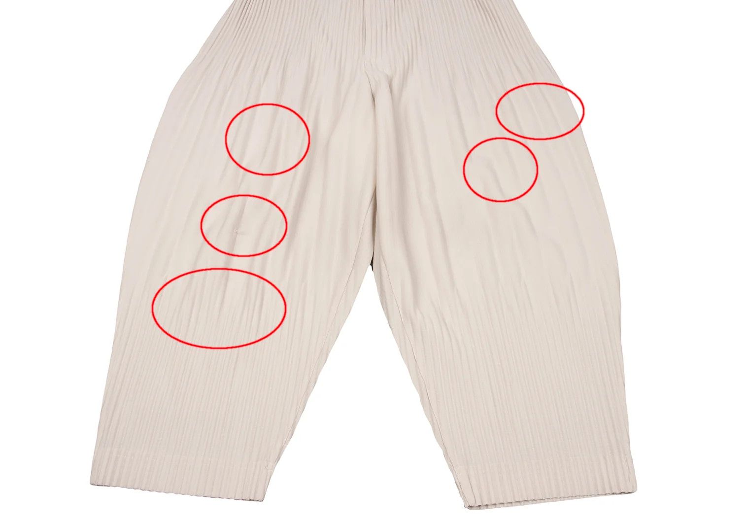 Issey Miyake Pleated Pants in Light Beige with Sheer Detailing Size US 34 / EU 50 - 6 Thumbnail