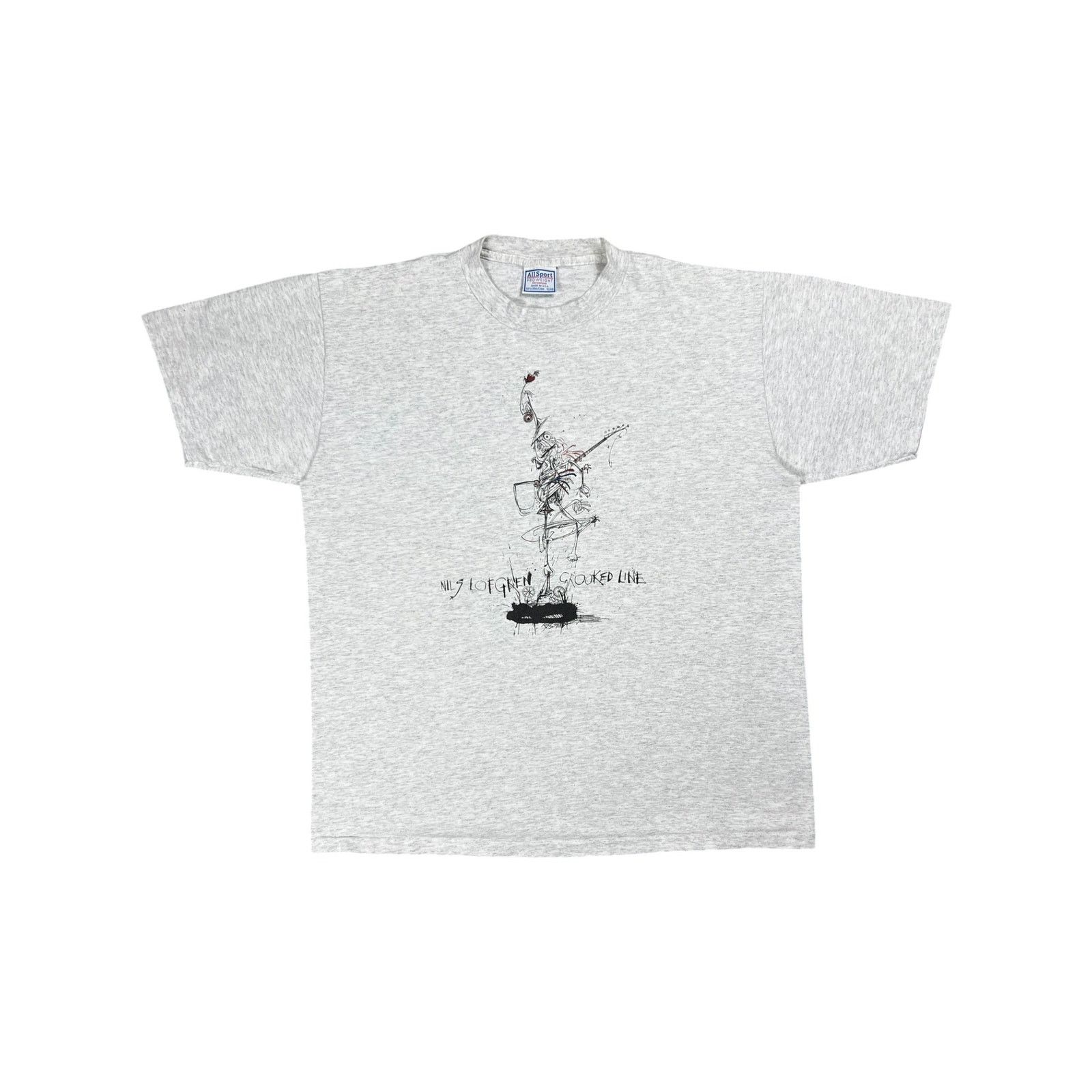Band Tees × Vintage 1990s Ralph Steadman Nils Lofgren Crooked Line album art tee Size US XL / EU 56 / 4 - 1 Thumbnail