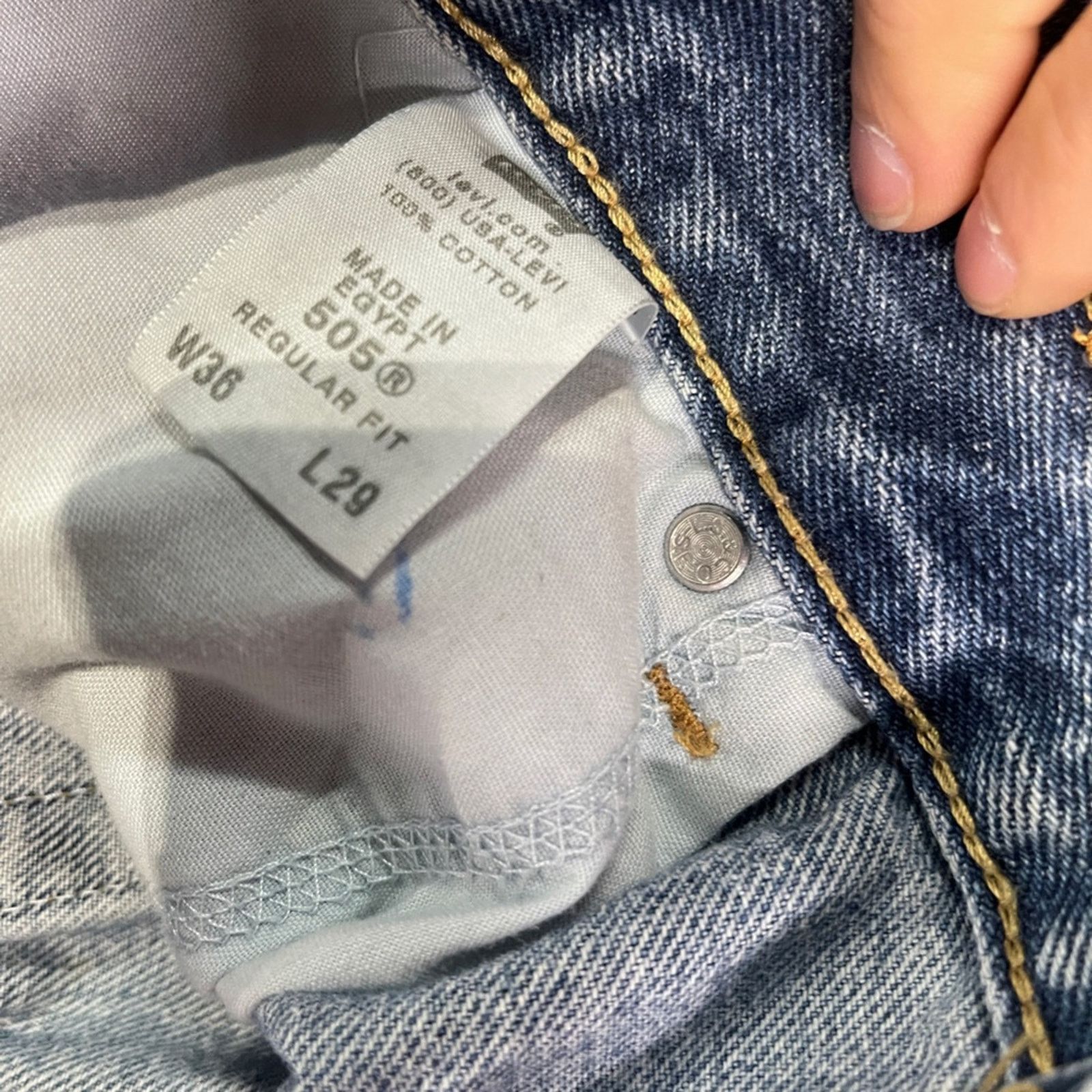 Levi's Levi's 505 Regular Fit jean’s Size US 36 / EU 52 - 3 Thumbnail