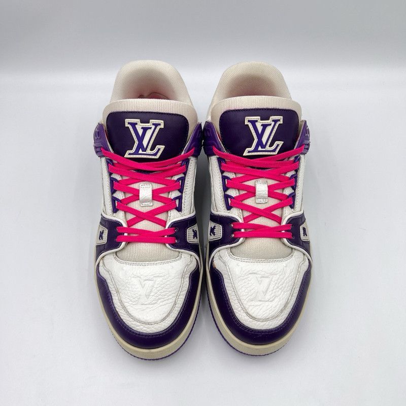 Louis Vuitton Louis Vuitton Purple Low-Top Trainer Sneakers -2508 Size US 9.5 / EU 42-43 - 2 Thumbnail