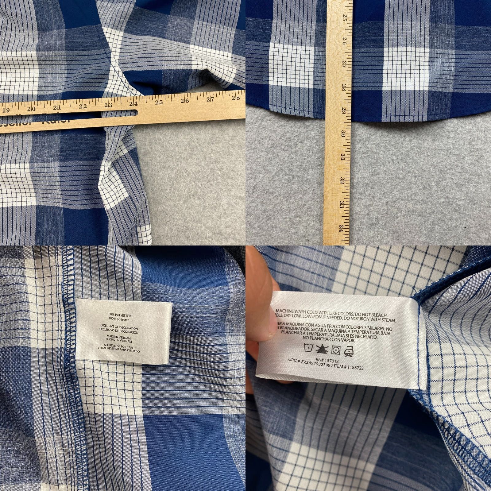Orvis Orvis Button-Up Shirt Mens XL Plaid Short Sleeve Double Pockets Outdoor Fishing Size US XL / EU 56 / 4 - 8 Thumbnail