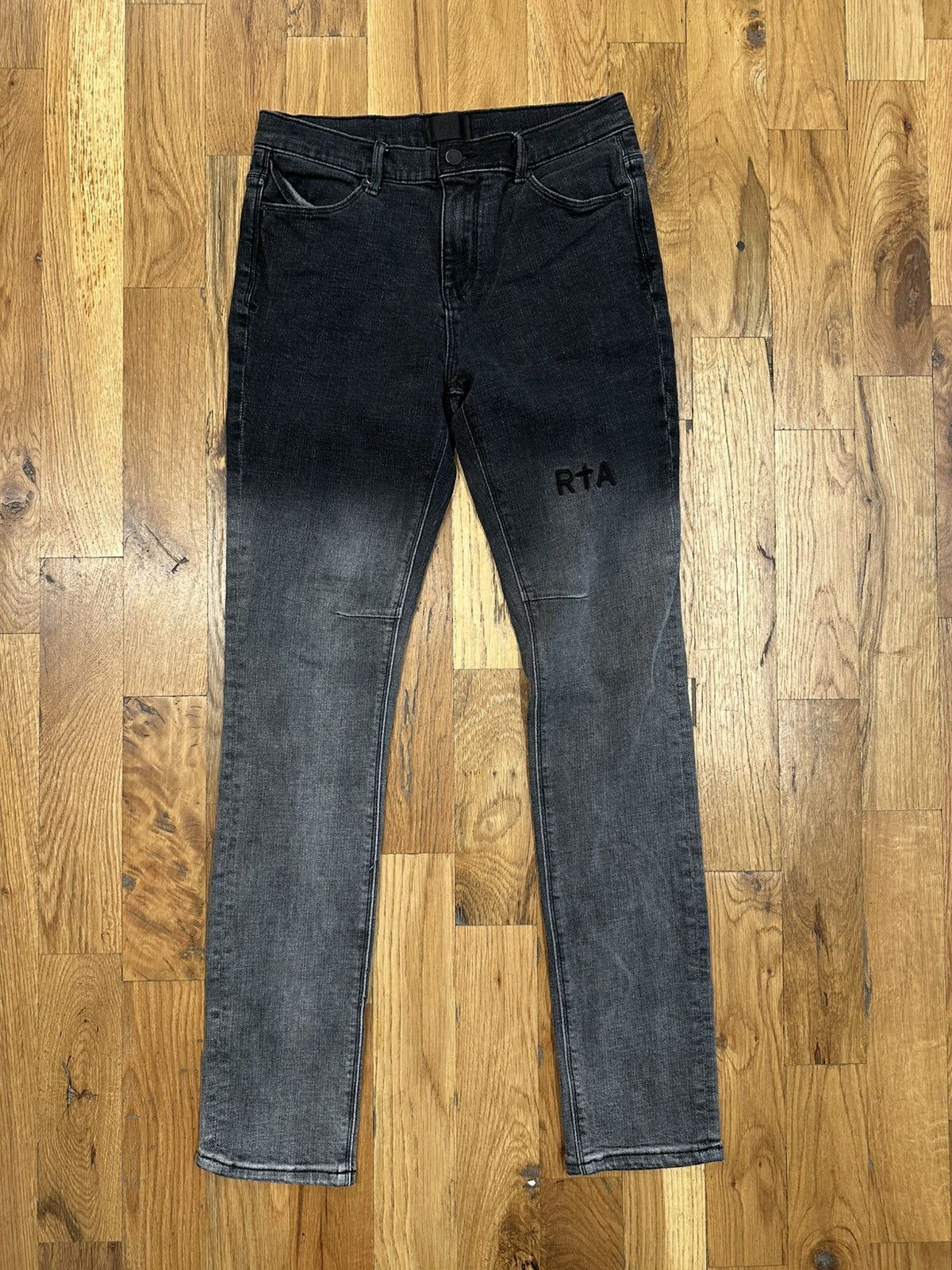 Rta Rta Black Spell Gradient Gray Denim Jeans Size 28 Size US 28 / EU 44 - 1 Thumbnail