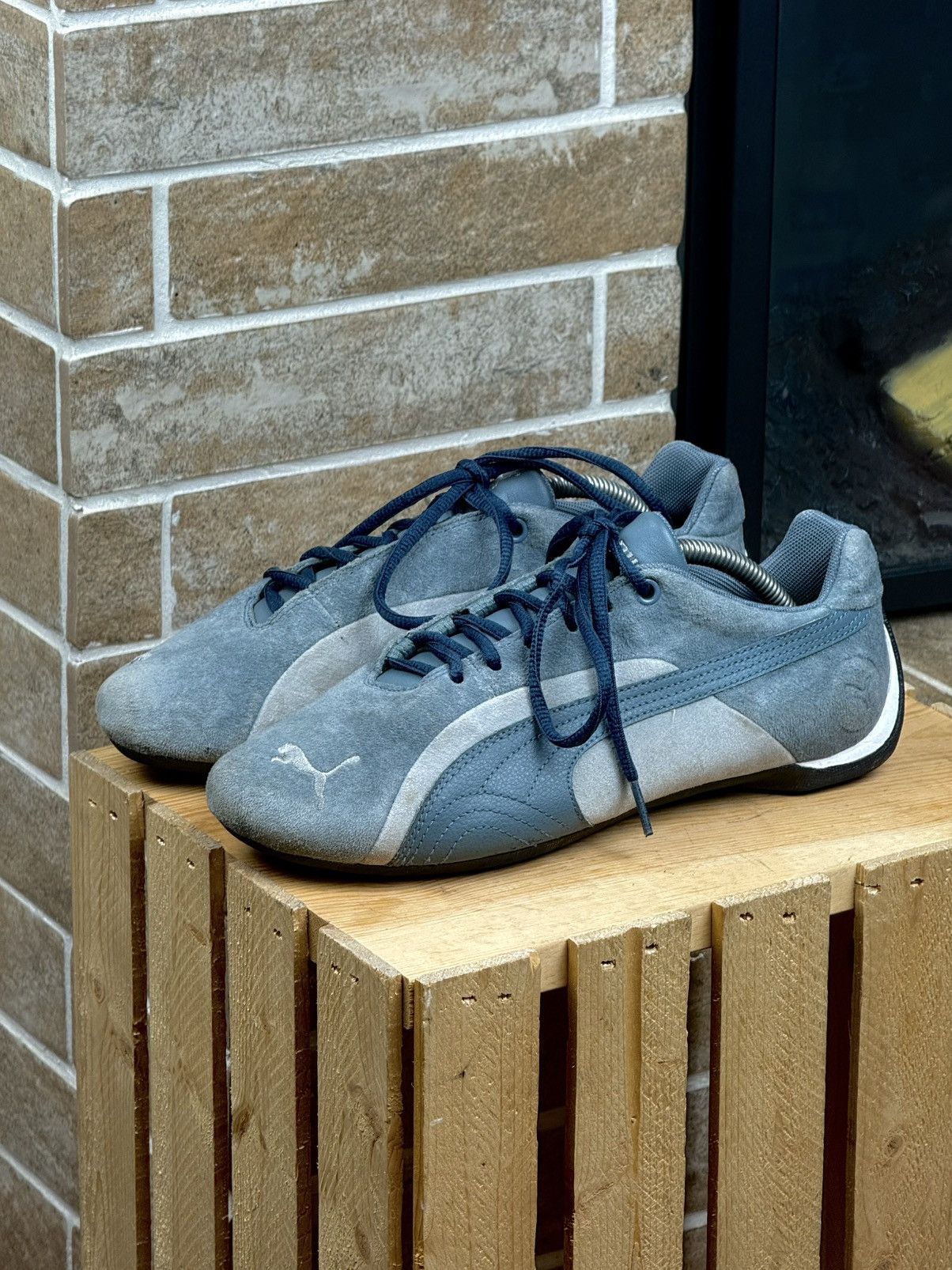 Puma Puma SppedCat Baby Blue Y2K Suede Low Top Shoes SIze US:9 Size US 9 / IT 39 - 2 Thumbnail