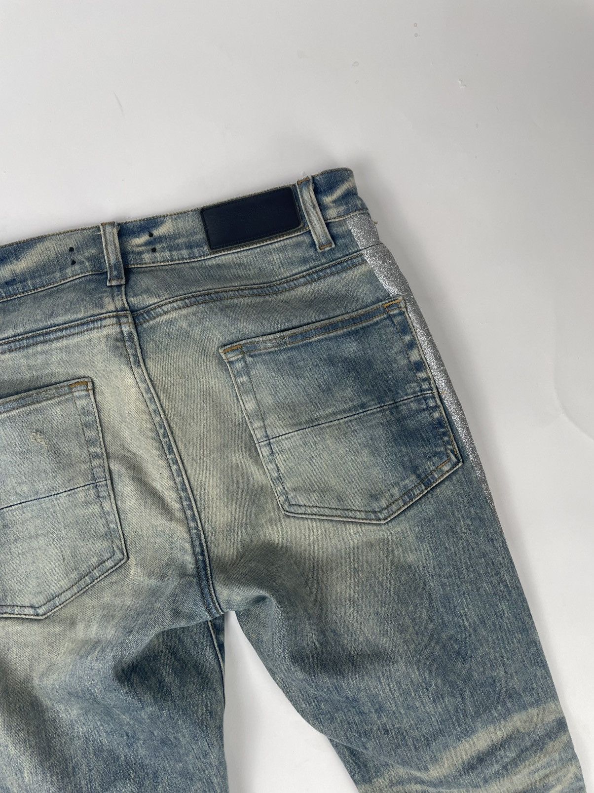 Amiri Amiri Glitter Stripe Jeans Size US 31 - 5 Thumbnail