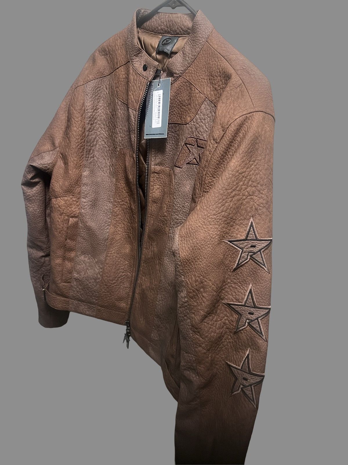 Boohoo PSTAR⭐️ leather MOTTO jacket by GUNNA Size US M / EU 48-50 / 2 - 4 Thumbnail