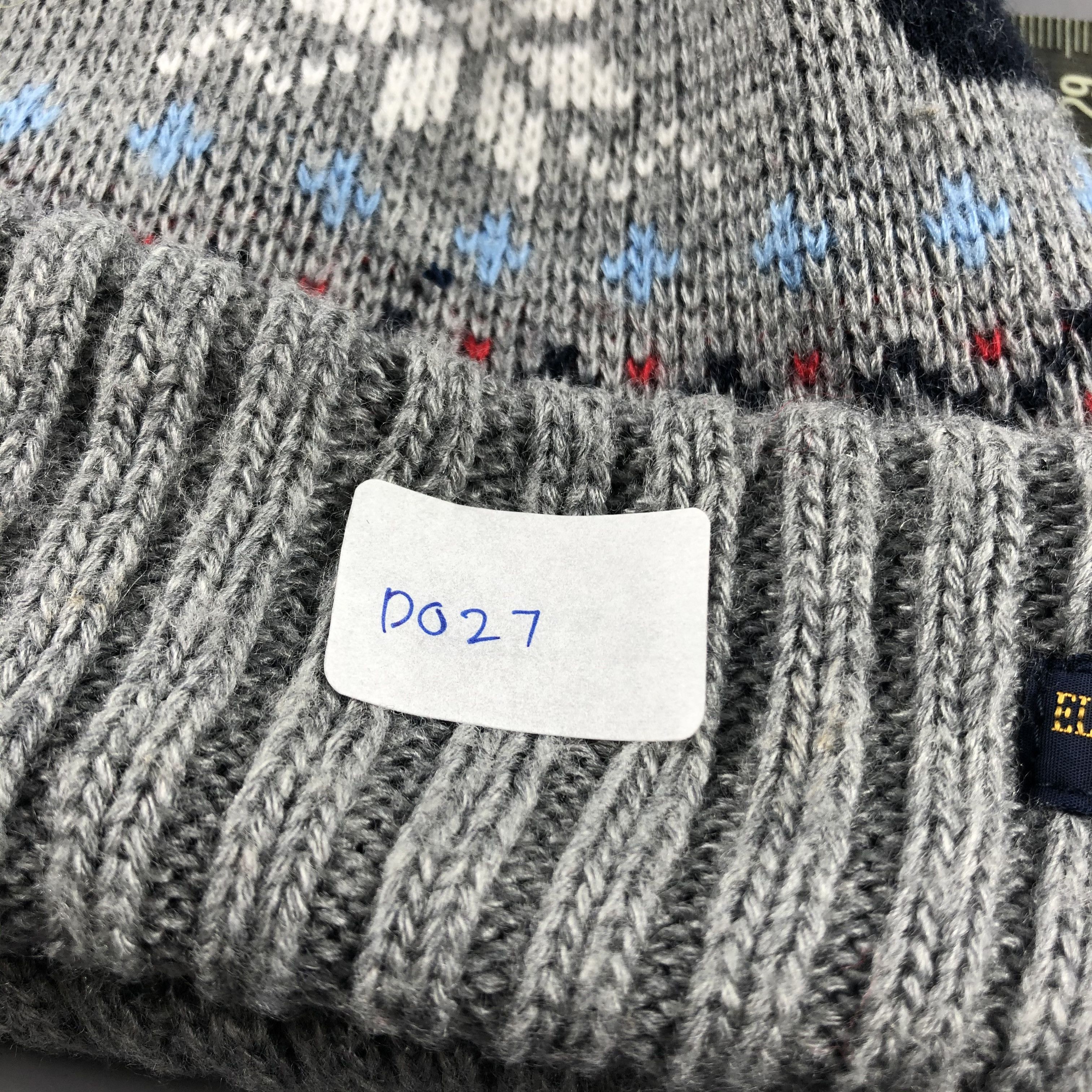 Japanese Brand × Vintage Elle Poupon Fair Isle Beanie Snow Hat Snow Cap -D027 Size ONE SIZE - 8 Thumbnail