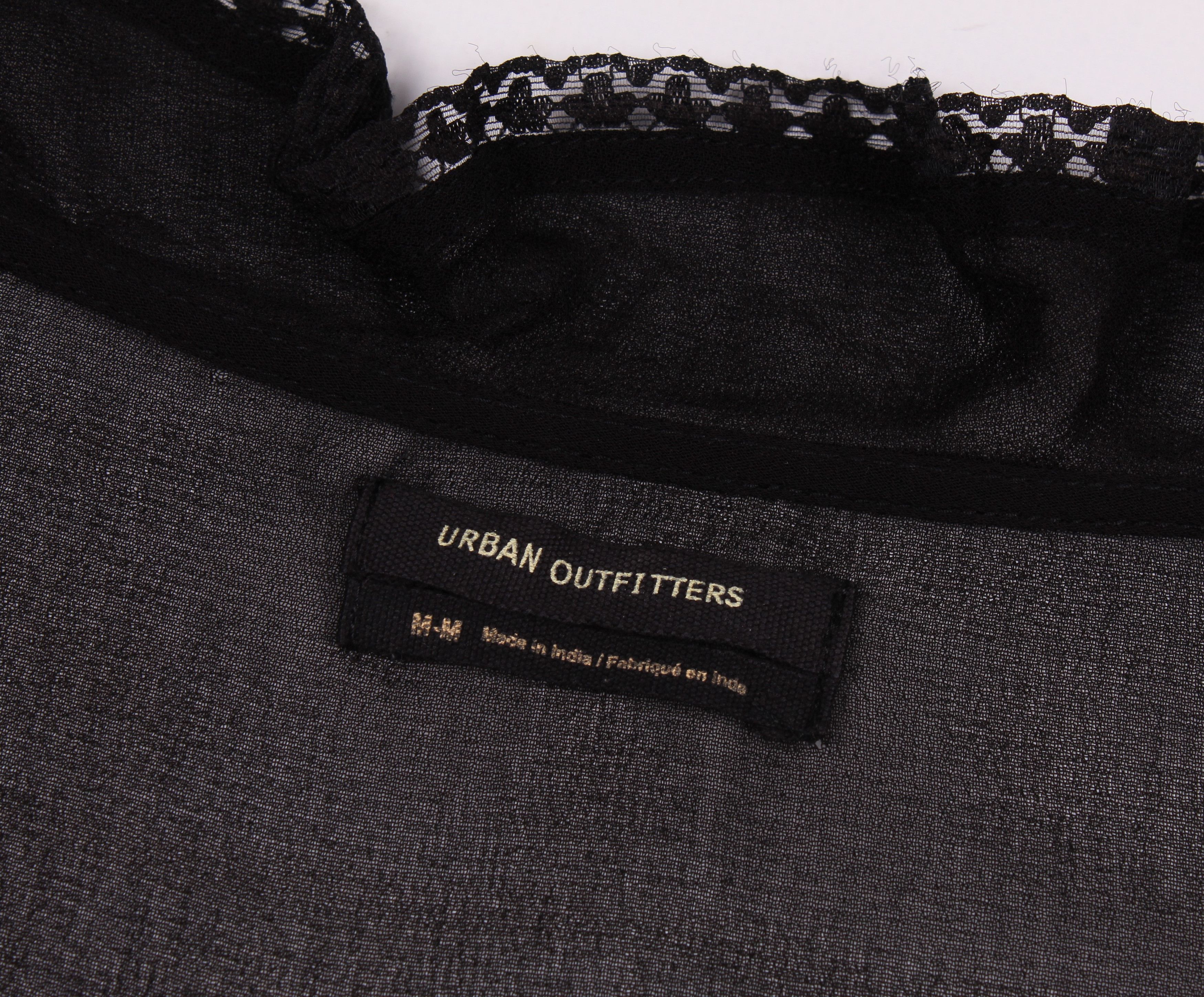Urban Outfitters Urban Outfitters Mesh Cropped Cottage Blouse Shirt Size M / US 6-8 / IT 42-44 - 6 Thumbnail
