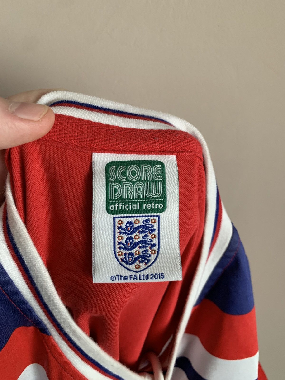 Vintage England 1983 Away Football Shirt Retro score draw Soccer M Size US M / EU 48-50 / 2 - 6 Thumbnail
