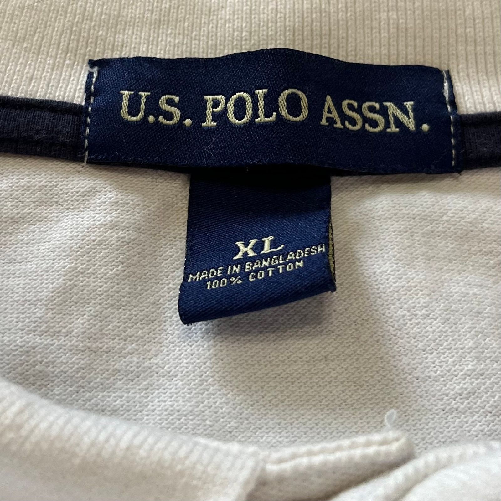 U.S. Polo Assn. U.S. Polo Assn Big Navy Blue Pony White Polo Shirt XL Size US XL / EU 56 / 4 - 3 Thumbnail