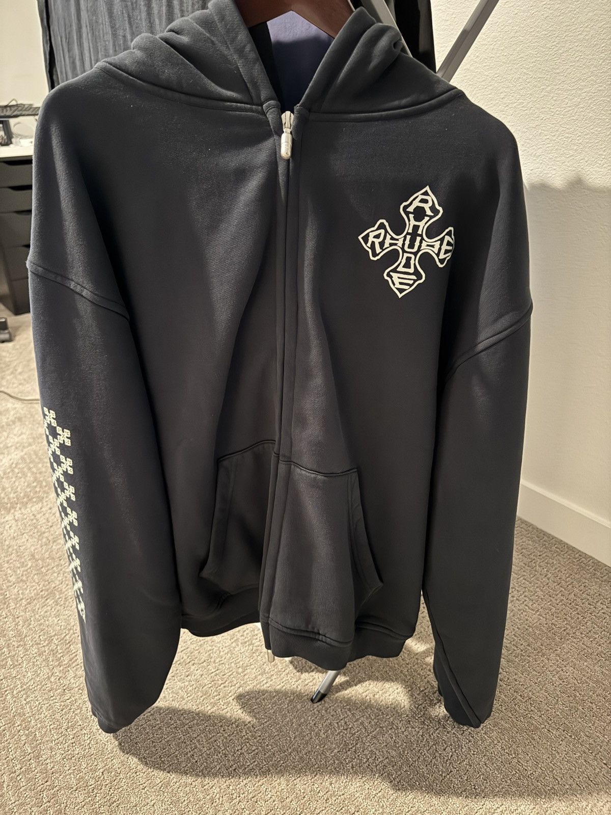 Rhude Rhude Cross Zip Hoodie Size M | Grailed