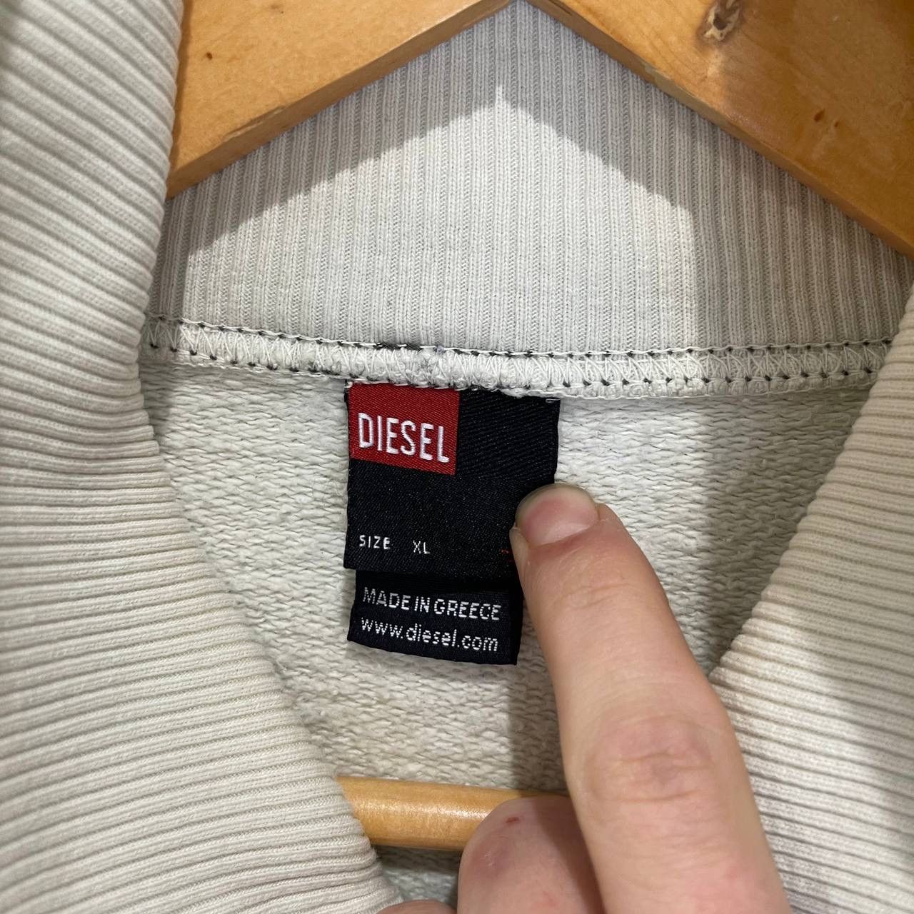 Diesel Diesel Zip-Up Sweatshirt Only The Brave Industry Back Print Size US XL / EU 56 / 4 - 4 Thumbnail