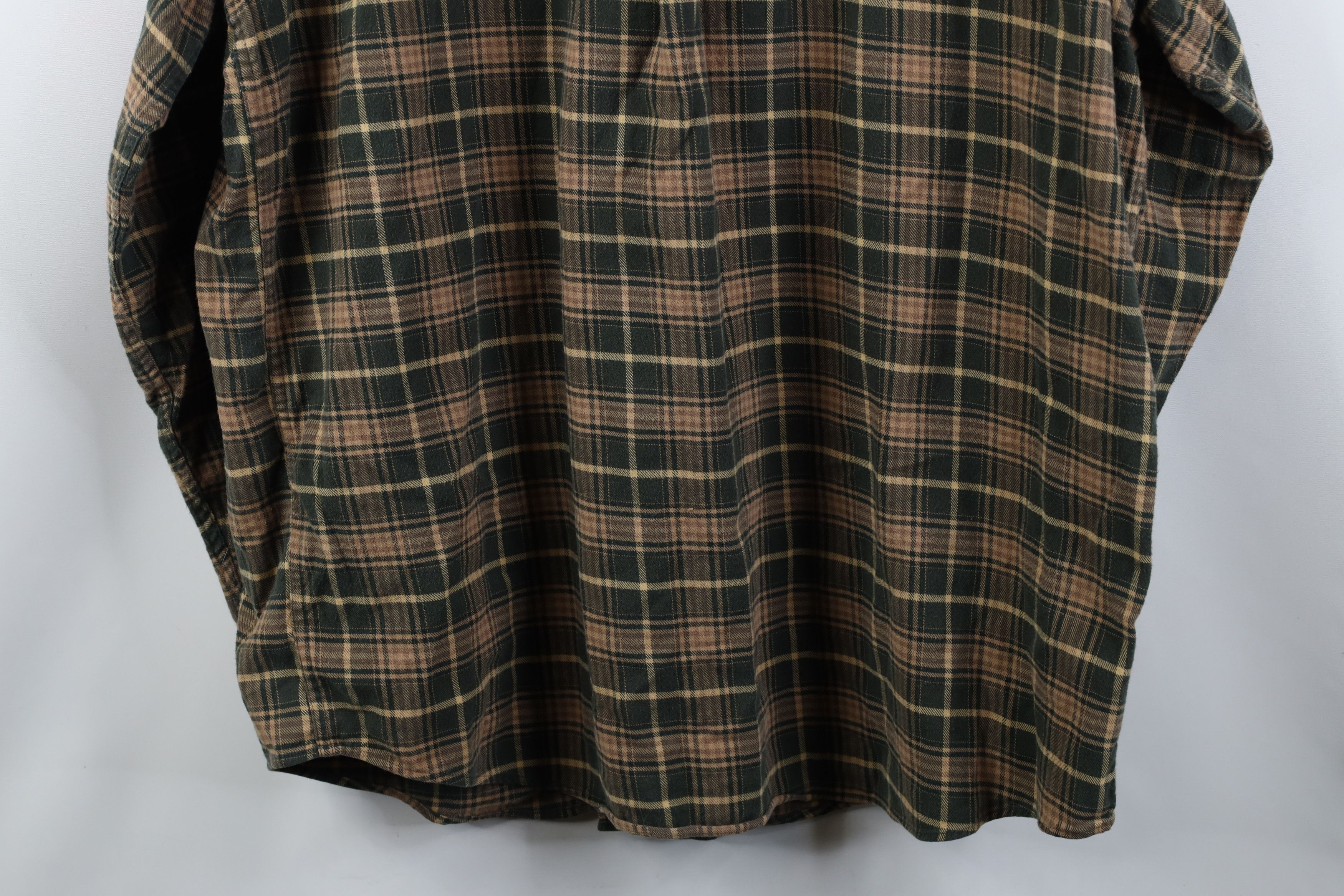 L.L. Bean Vintage 90s Y2K LL Bean Flannel Collared Button Down Shirt Size US XXL / EU 58 / 5 - 11 Thumbnail
