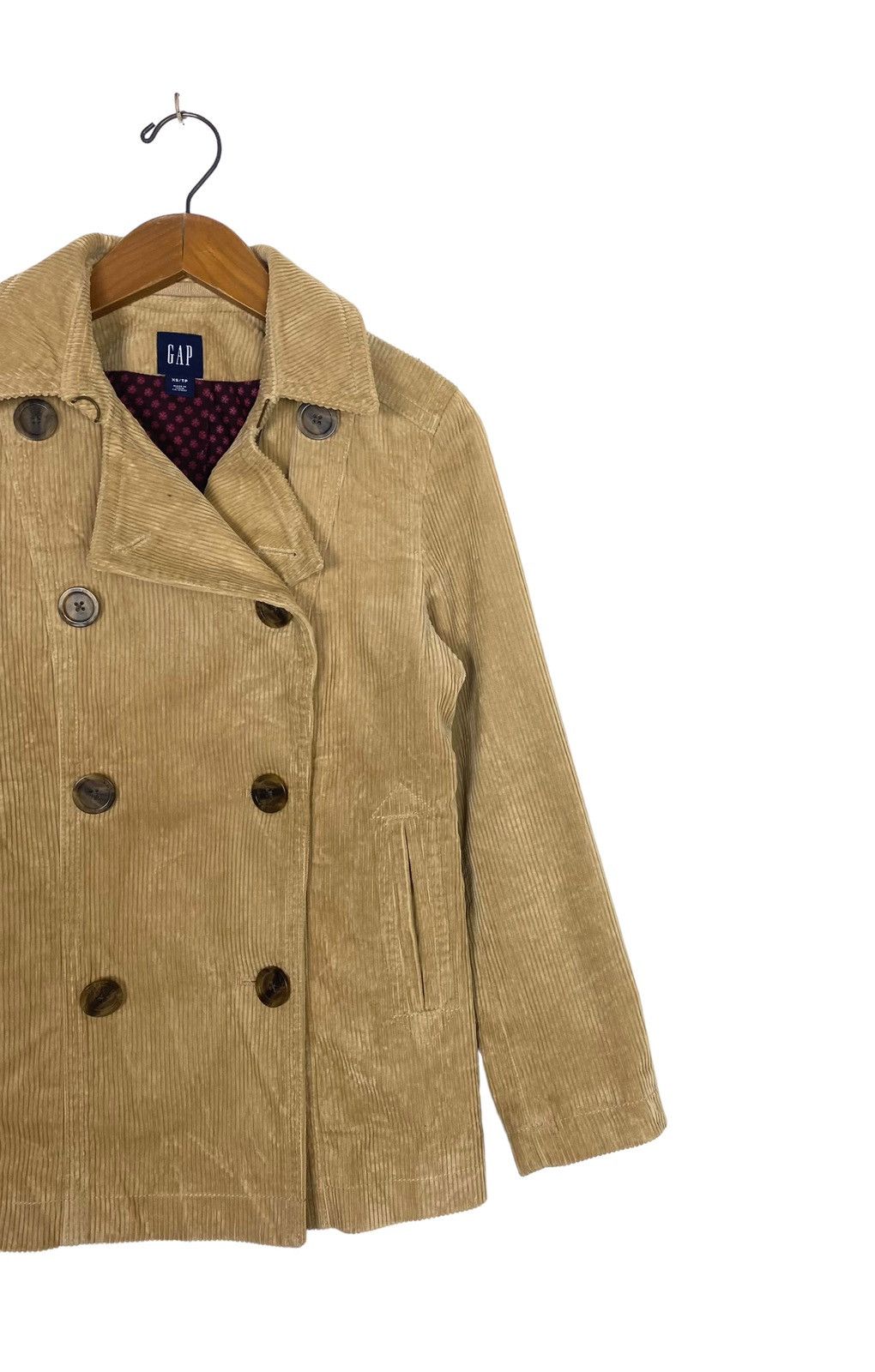 Gap Rare‼️ Gap Cotton Corduroy Double Breasted Jacket Size XS / US 0-2 / IT 36-38 - 3 Thumbnail