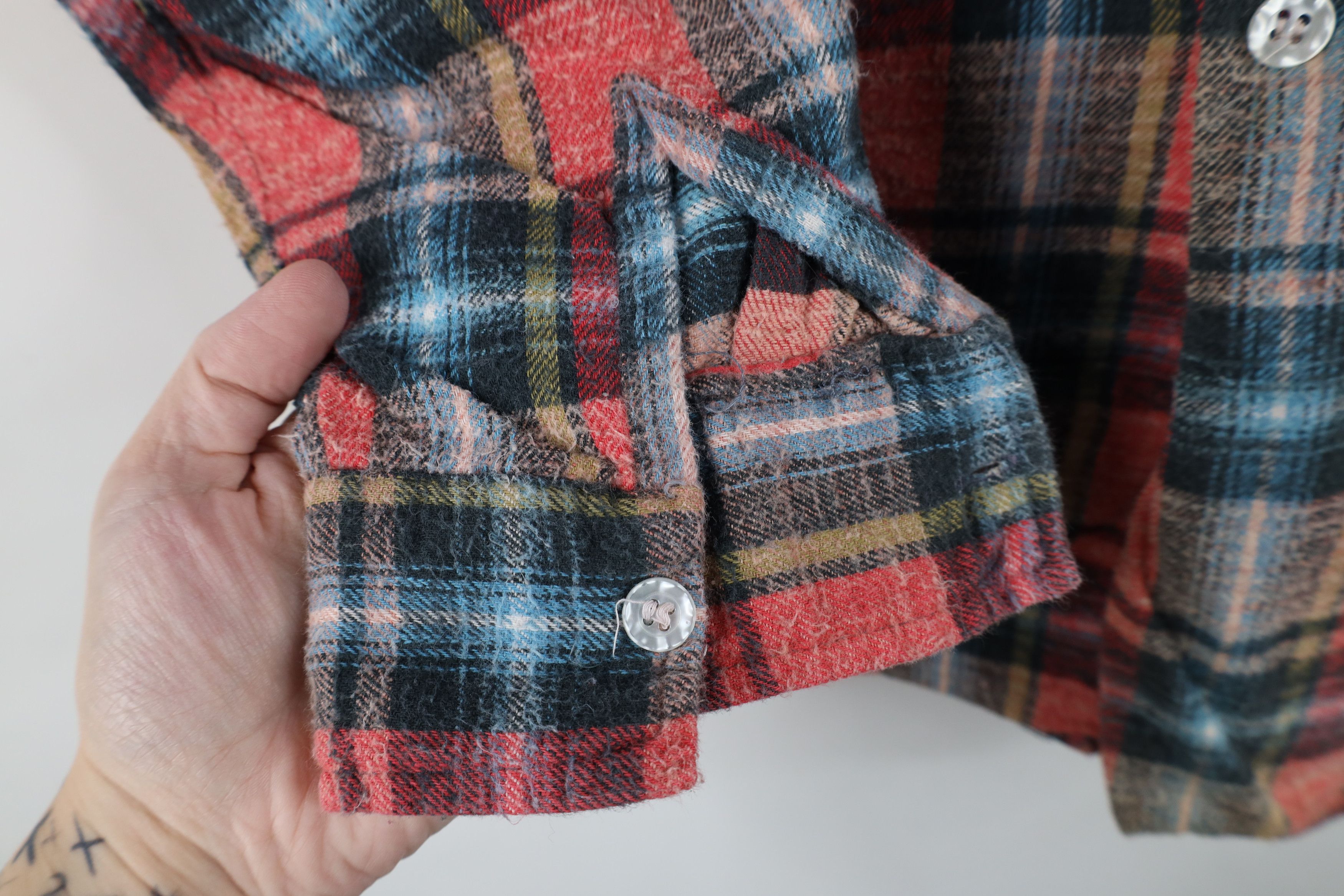 Vintage Vintage 70s Streetwear Flannel Collared Button Shirt Size US M / EU 48-50 / 2 - 8 Thumbnail