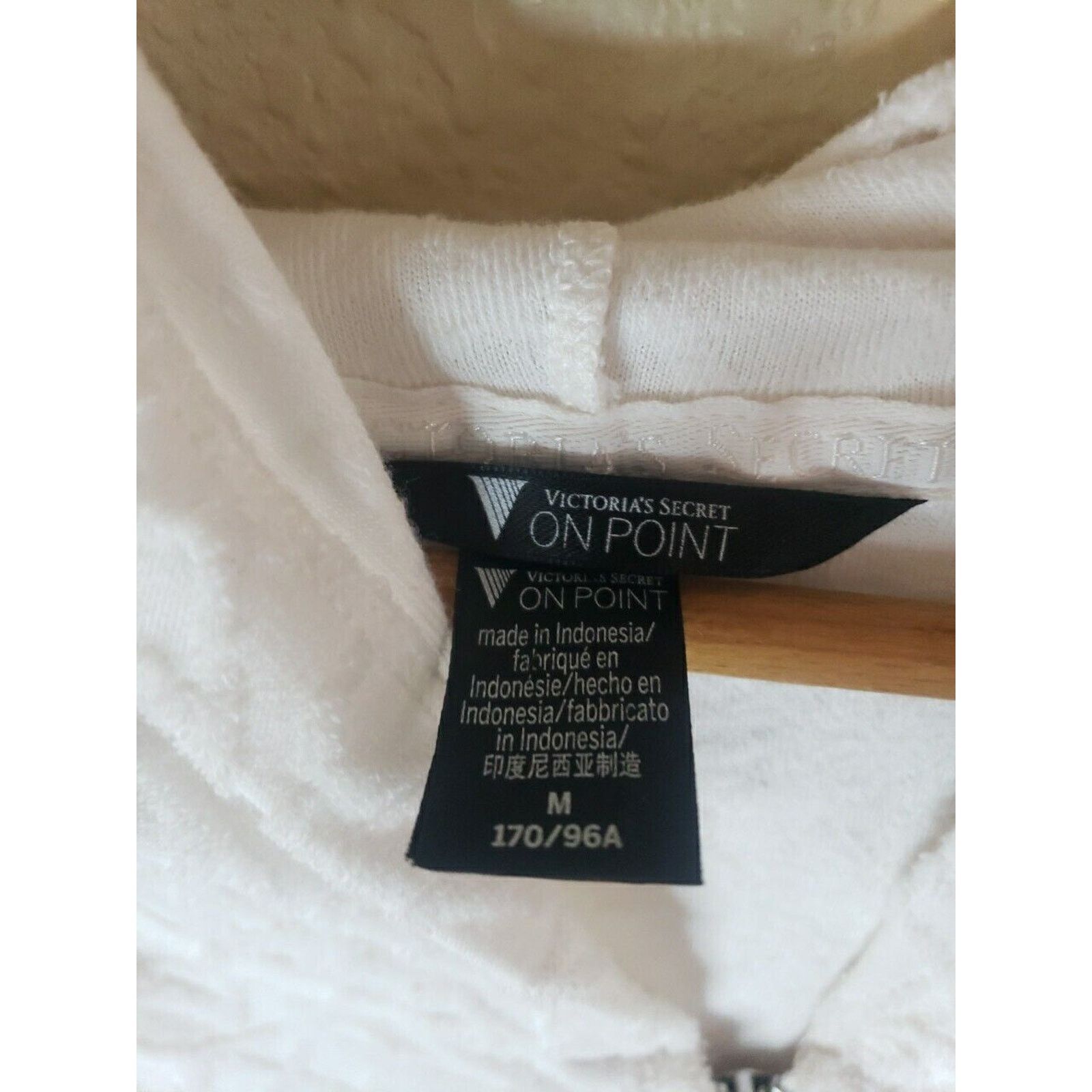 Victoria's Secret VICTORIA'S SECRET Zip Up Hooded Terry Sweater Womens Medium Size M / US 6-8 / IT 42-44 - 4 Thumbnail
