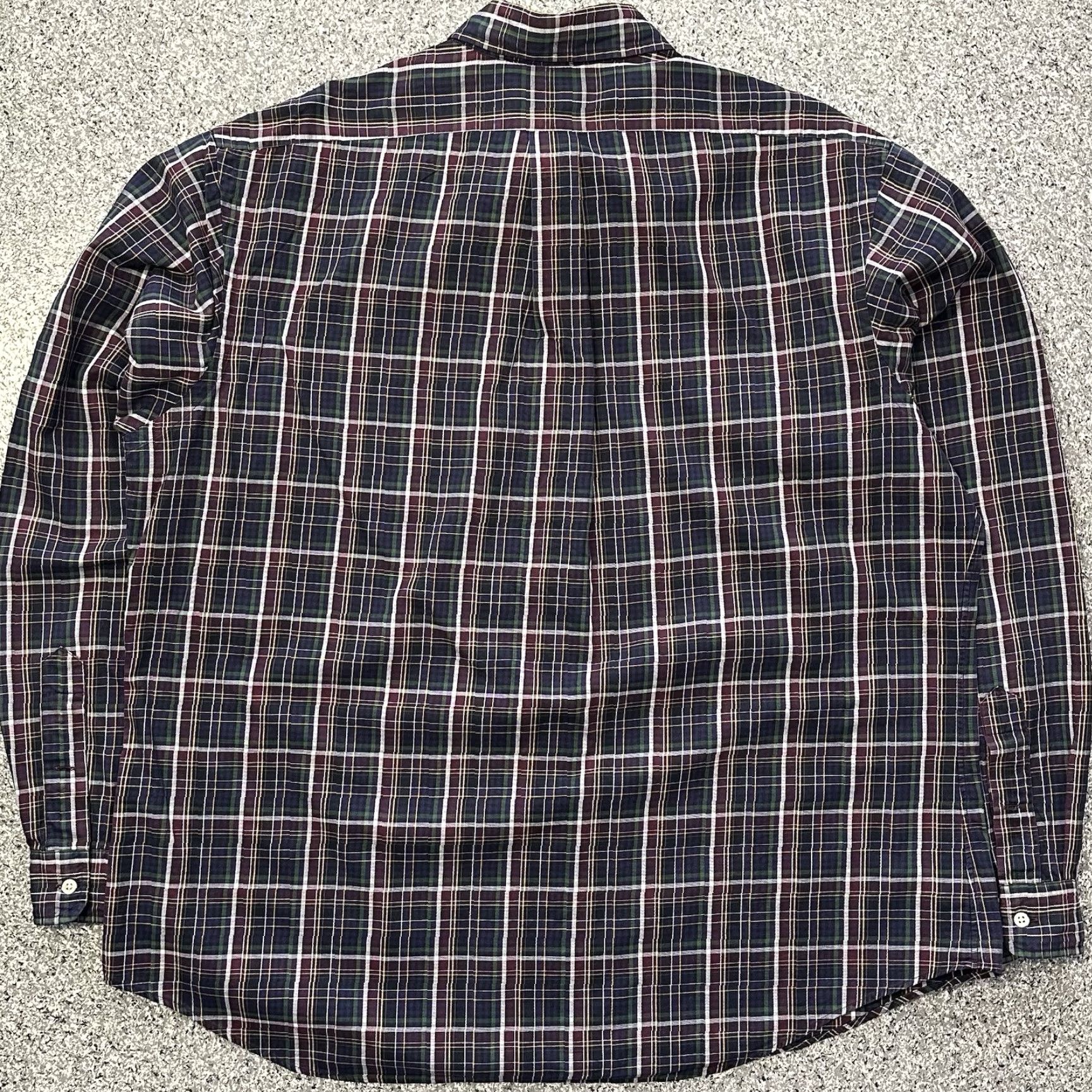 Ralph Lauren Ralph Lauren Button-Up Shirt Mens 2XL Long Sleeve Ivory Purple Plaid Cotton Button-Down Collar Classic Fit Regular Size Type: 2XL Purple Size US XXL / EU 58 / 5 - 7 Thumbnail