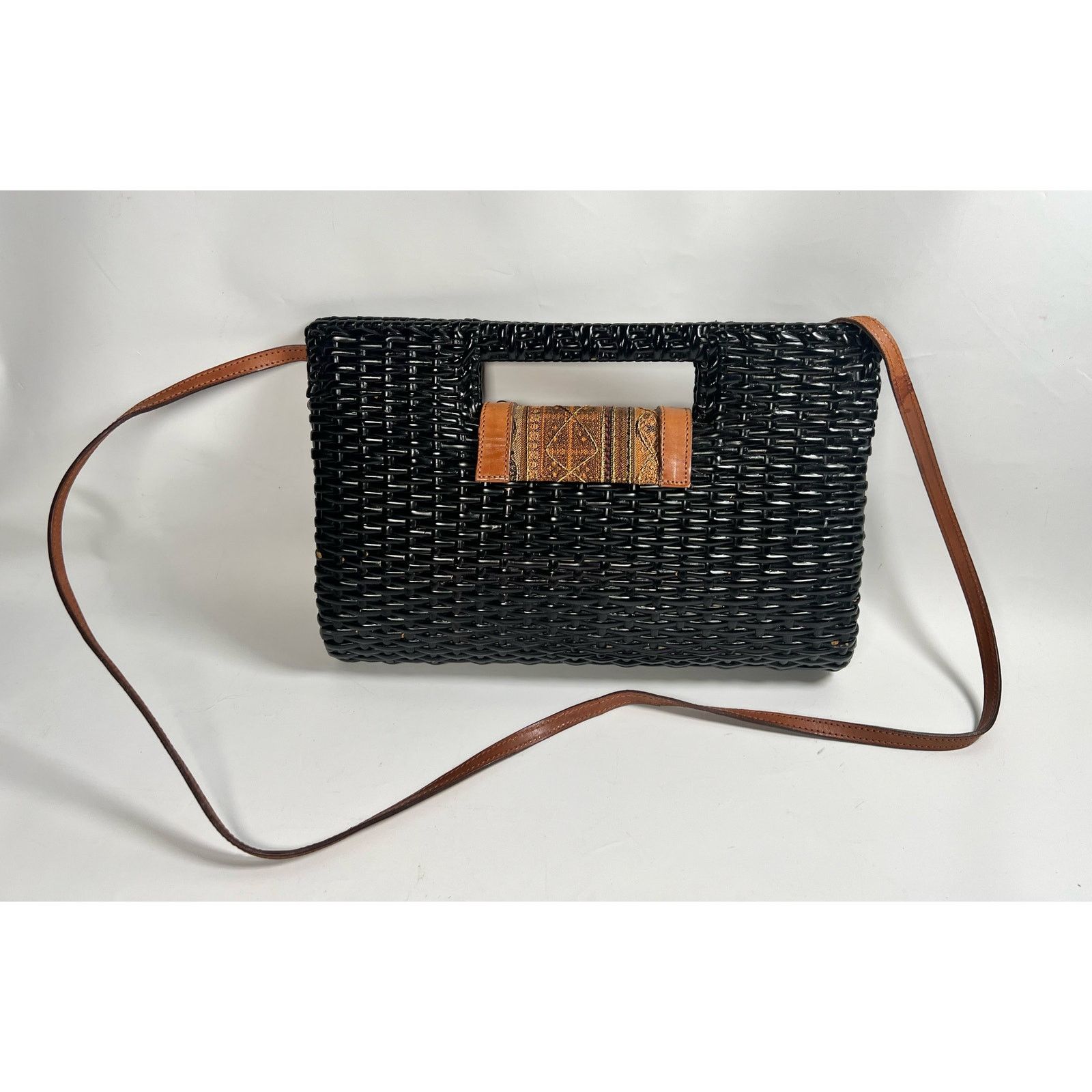 Other Vintage Rodo Black Wicker Shoulder Bag Size ONE SIZE - 1 Thumbnail