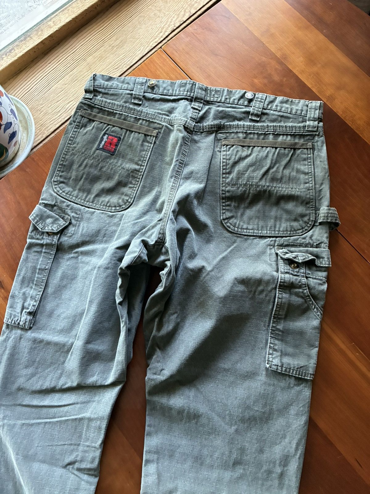 Wrangler Vintage faded Riggs double knee carpenter pants Size US 36 / EU 52 - 2 Thumbnail