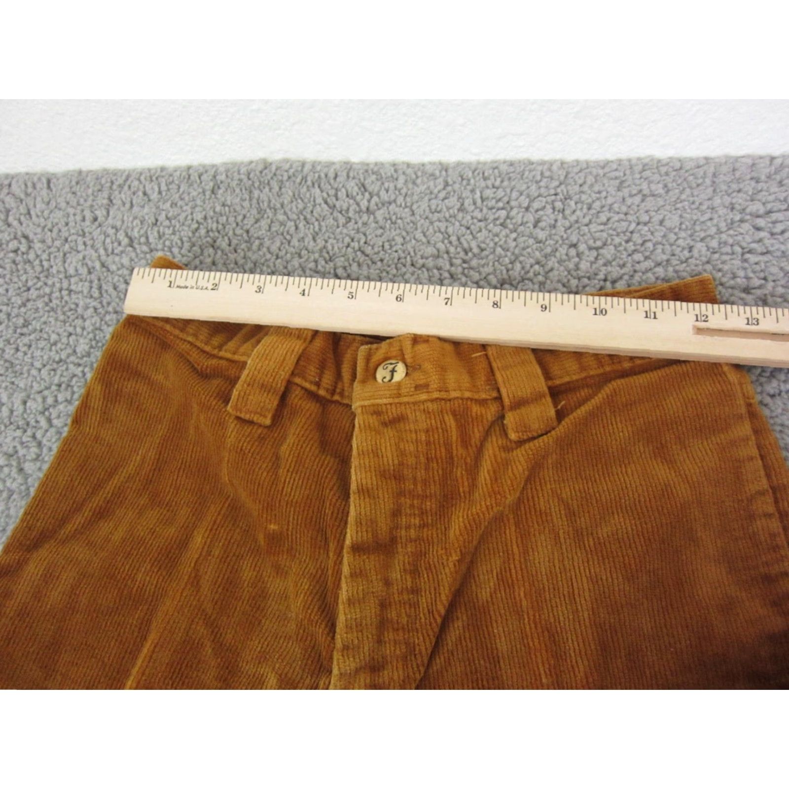 Farah VINTAGE Farah Pants Corduroy 12/13 Regular 23w x 31L Brown Mens Womens Teens? Size 34" / US 12 / IT 48 - 7 Thumbnail