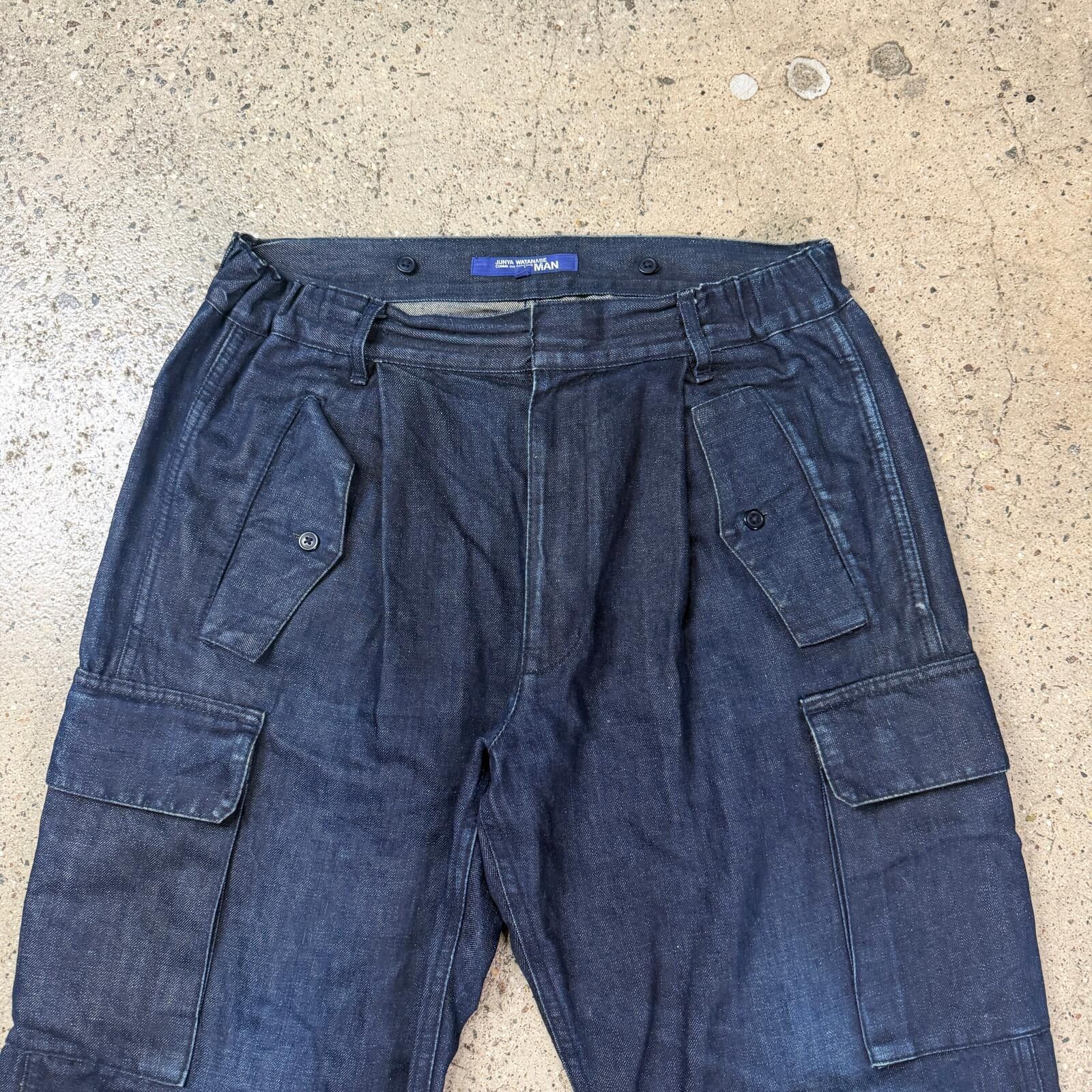 Junya Watanabe Junya Watanabe 2003 Denim Bondage Cargo Pants Size US 34 / EU 50 - 2 Thumbnail