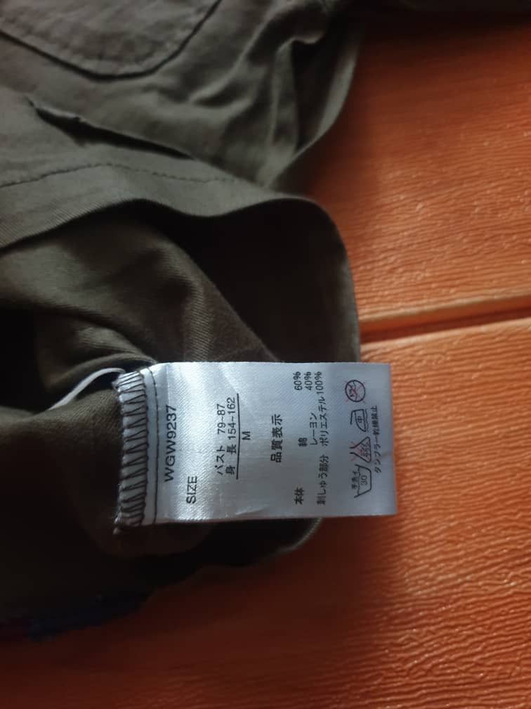 Japanese Brand Army green button ups longsleeve shirt Size S / US 4 / IT 40 - 3 Thumbnail