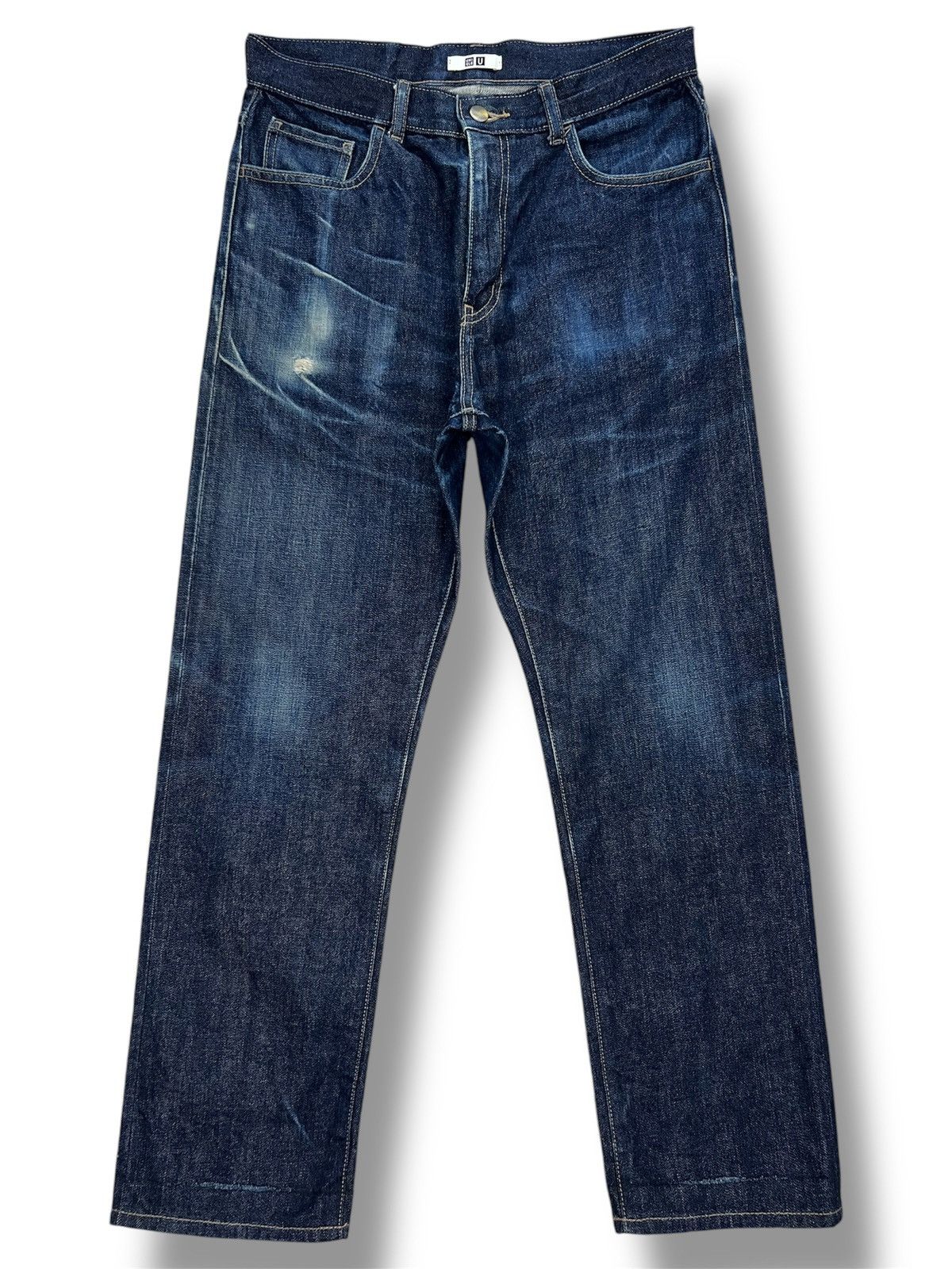 Uniqlo Uniqlo Dirty Distressed Selvedge Denim Size US 31 - 2 Thumbnail