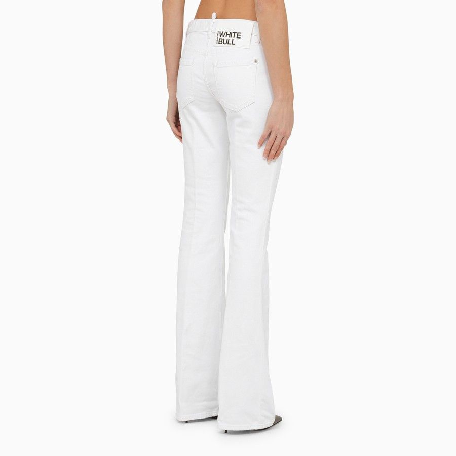 Dsquared2 o1d2blof0824 Denim Jeans in White Size 27" / US 4 / IT 40 - 4 Thumbnail