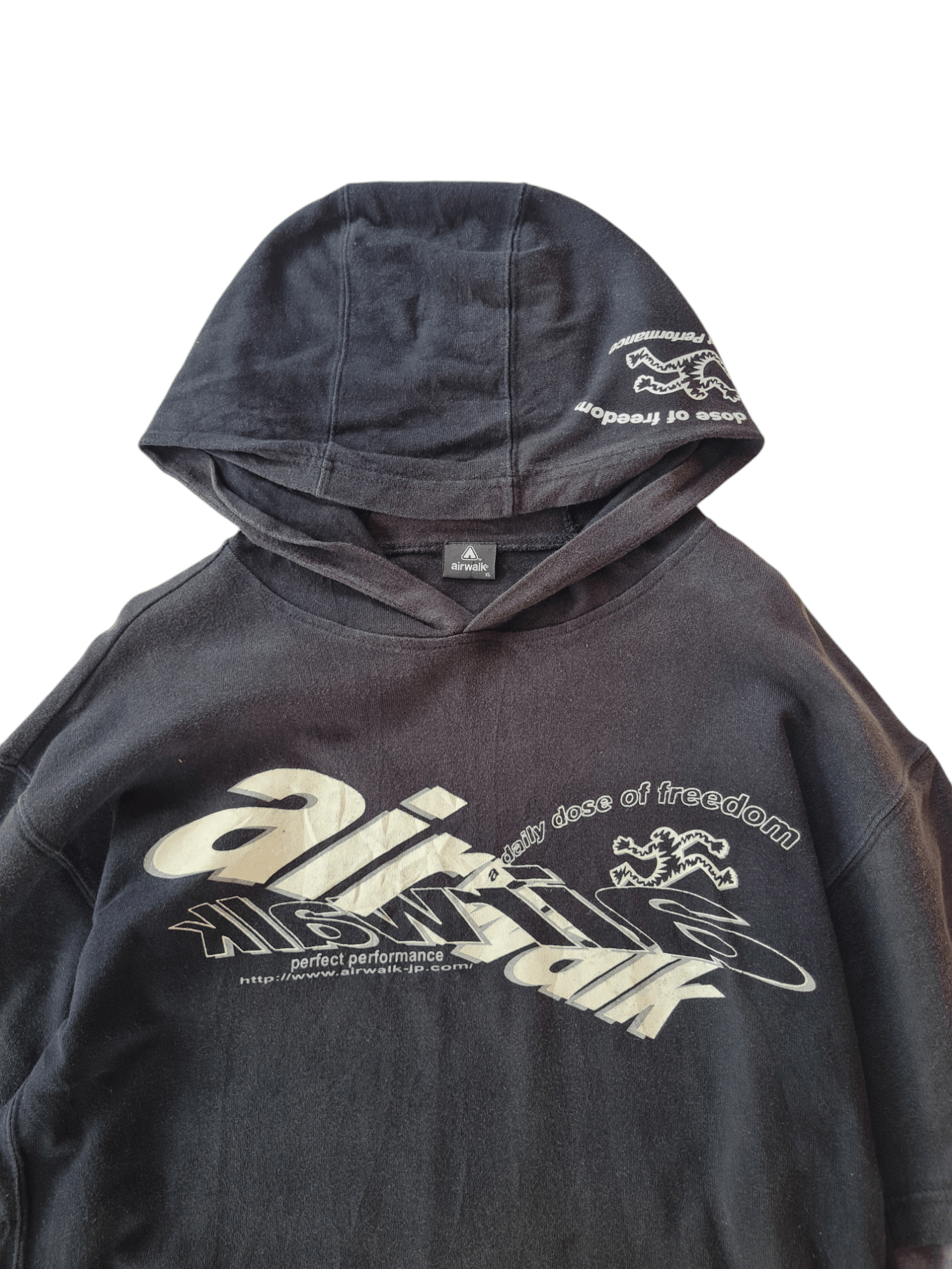Airwalk × Vintage Vintage AirWalk Hoodie Double Sleeve Size US XL / EU 56 / 4 - 3 Thumbnail