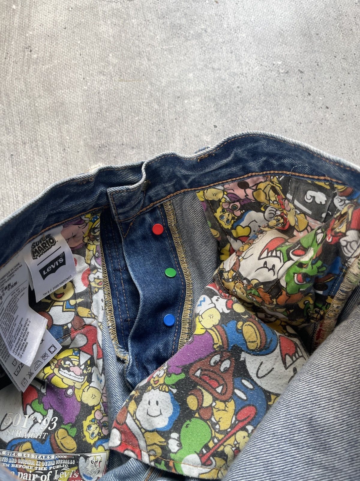 Levi's Levis 501 93 Big E x Super Mario Selvedge Jeans Size US 30 / EU 46 - 14 Thumbnail