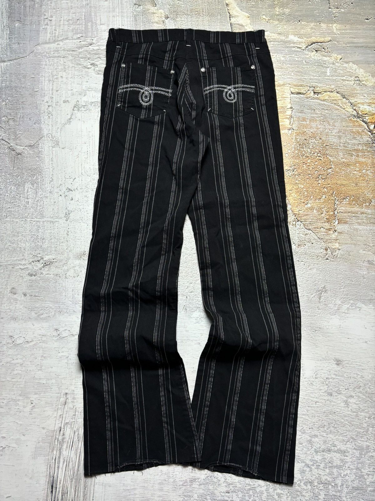 Japanese Brand × Vintage French striped vintage pants Size 28" / US 6 / IT 42 - 2 Thumbnail