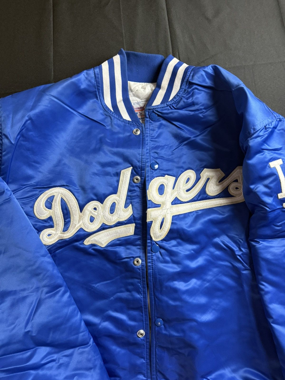 Starter Extremely Rare 90s LA Dodgers Bomber Jacket By Starter XXL Size US XXL / EU 58 / 5 - 1 Thumbnail