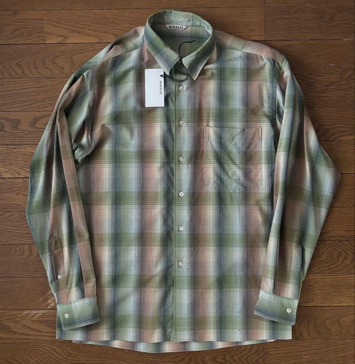 Auralee BNWT Auralee Wool Plaid Check Shirt Size US M / EU 48-50 / 2 - 1 Thumbnail