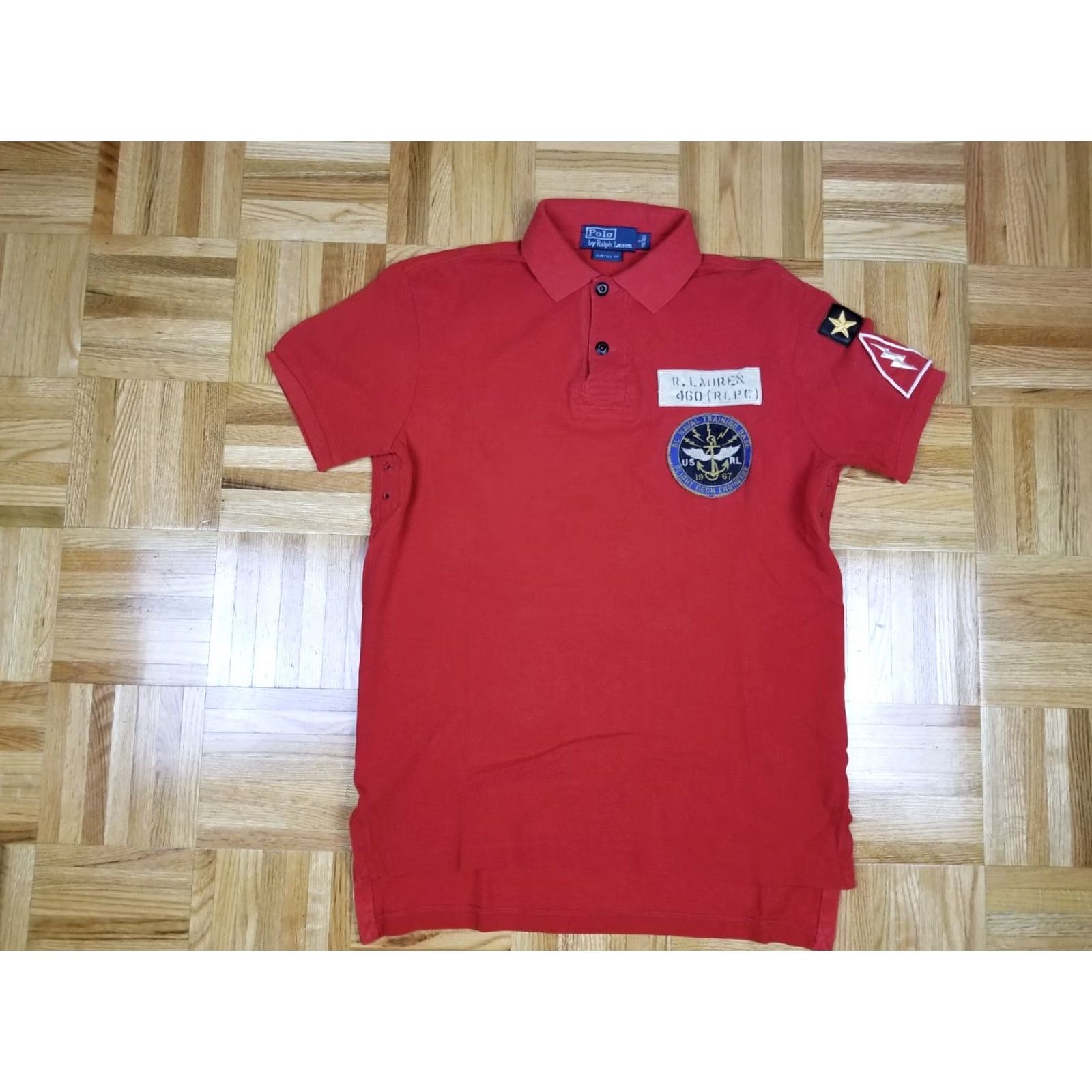Ralph Lauren VINTAGE Ralph Lauren RL Naval Training Base Red Short Sleeve Polo Shirt SZ S Mens Size US S / EU 44-46 / 1 - 2 Thumbnail
