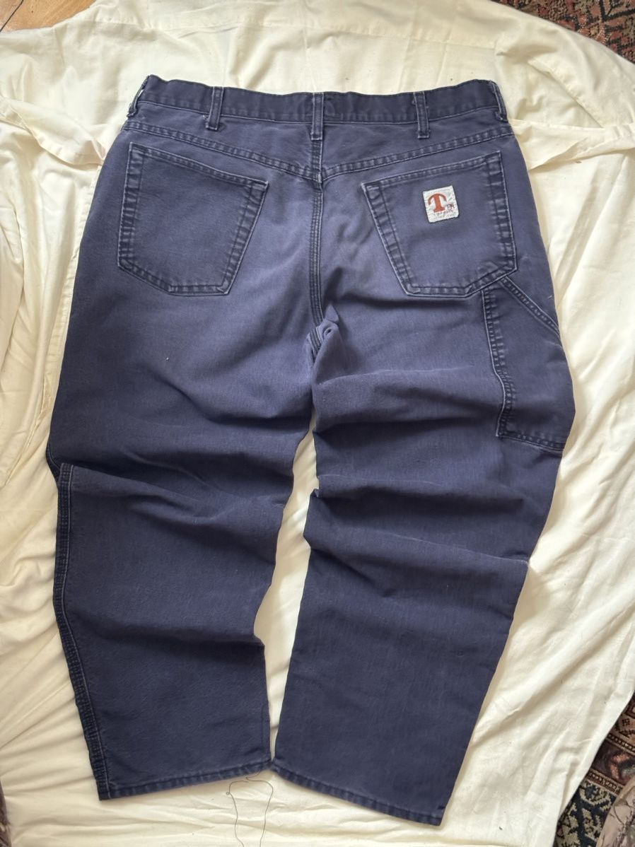 Vintage Vintage blue Carpenter Pants Size US 34 / EU 50 - 3 Thumbnail