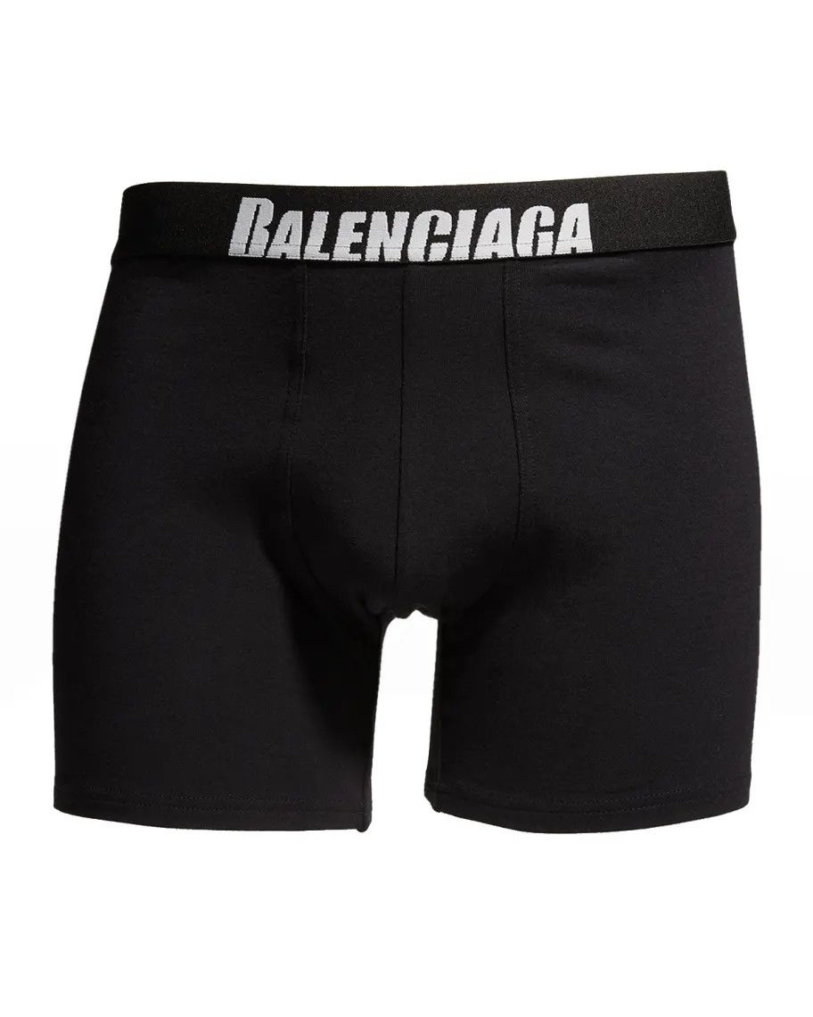 image of Balenciaga O1S1Rm0324 Size: L Boxer Briefs In Black, Men's