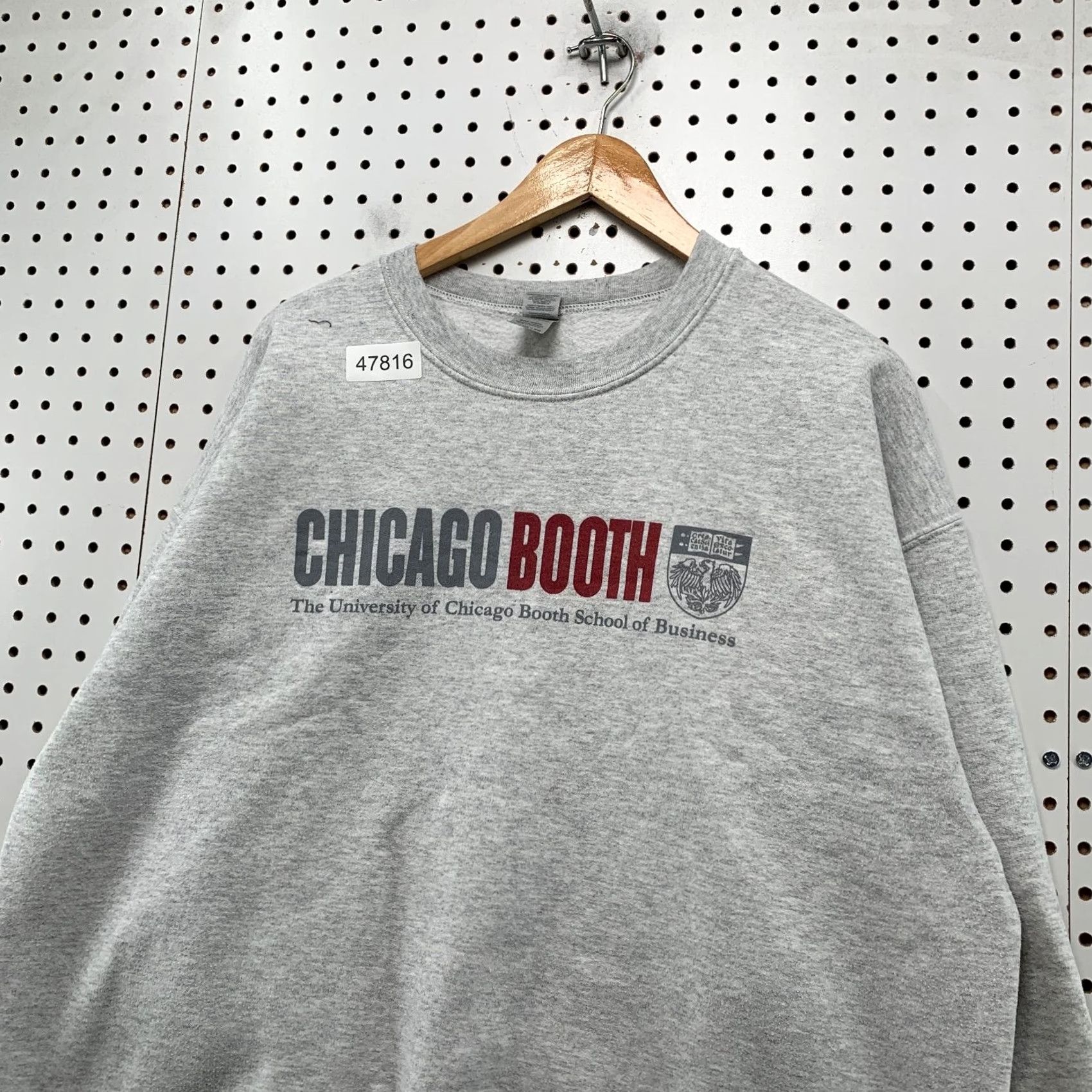 Gildan Gildan Chicago Booth University Sweatshirt Mens XL Gray Fleece Crewneck Size US XL / EU 56 / 4 - 5 Thumbnail
