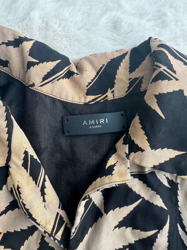 Amiri Amiri Black Yellow Leaf Shirt Size US XL / EU 56 / 4 - 3 Thumbnail