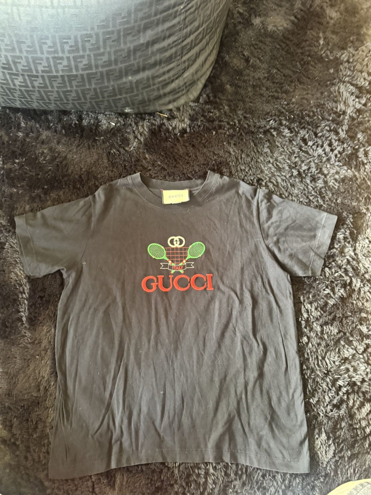 Gucci Gucci tennis racket mens T shirt Size US M / EU 48-50 / 2 - 1 Thumbnail