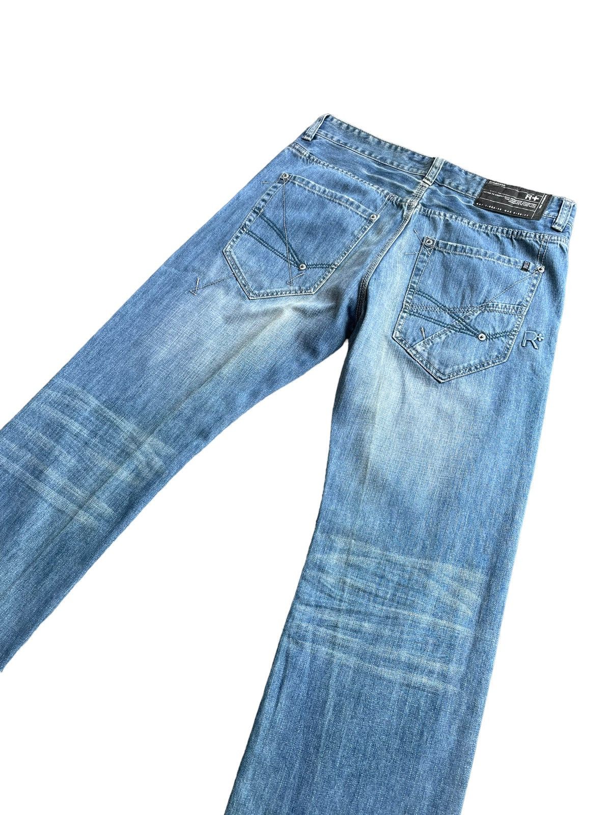 JNCO × Rocawear Rocawear R+ Classic Fit Faded Denim Size US 37 - 9 Thumbnail