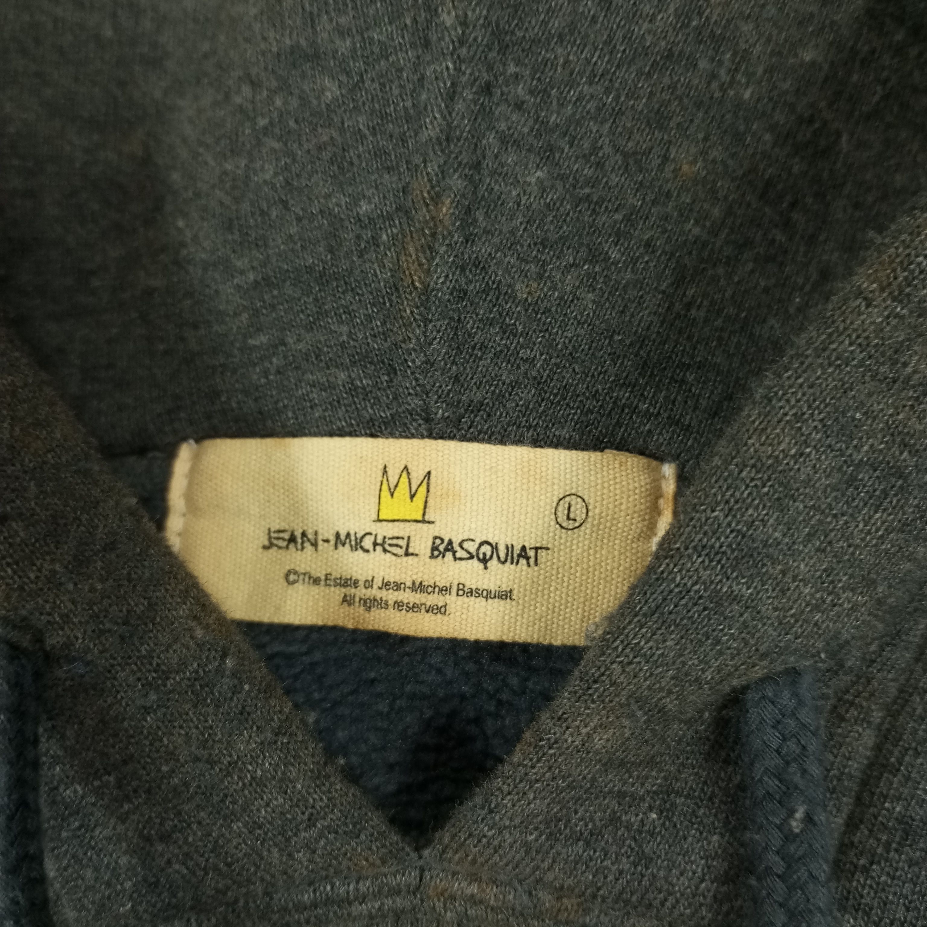 Japanese Brand × Jean-Michel Basquiat × Vintage Jean Michel Basquiat Hoodies Streetwear Style Size US L / EU 52-54 / 3 - 6 Thumbnail
