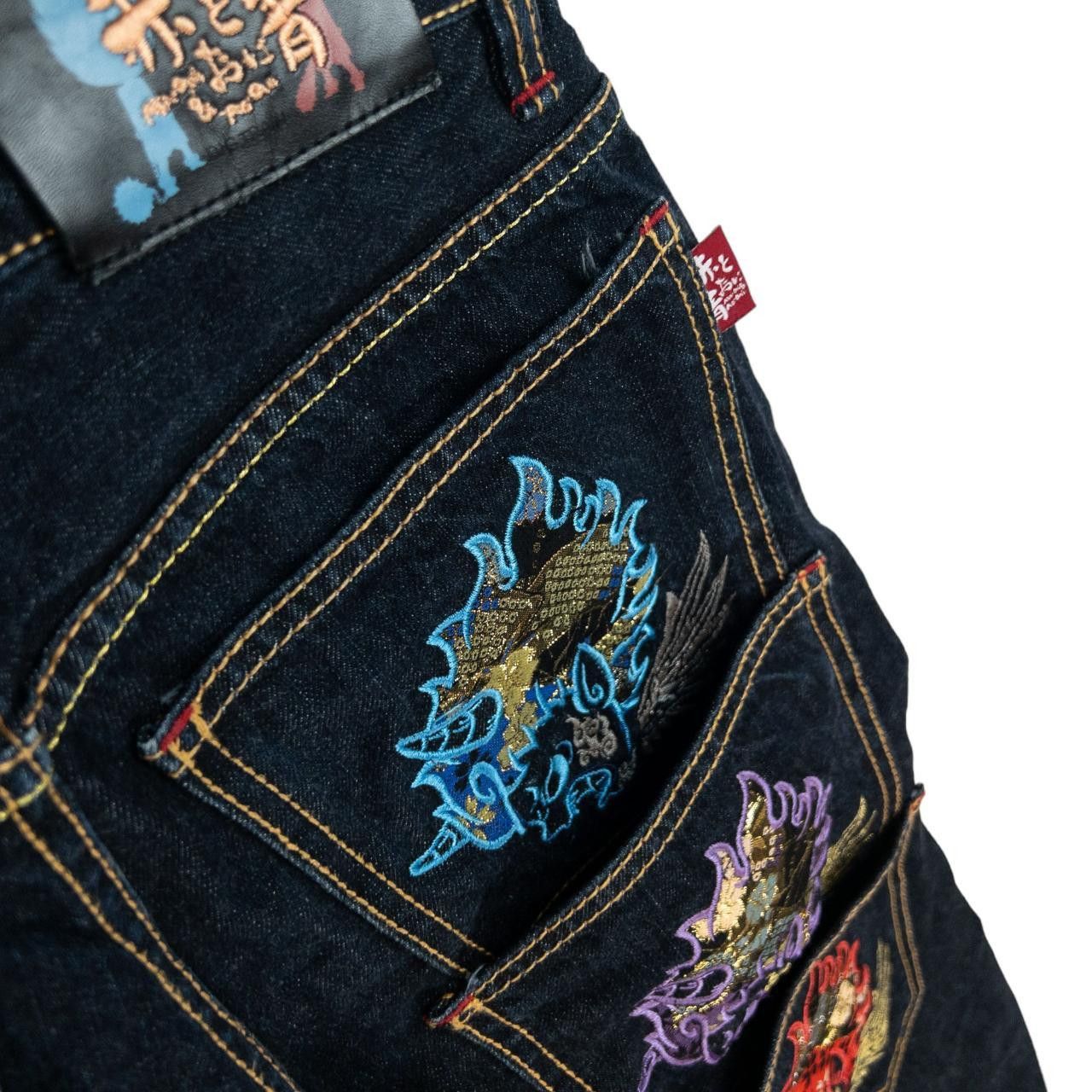 Other Vintage Big Train Patchwork Pocket Japanese Denim Jeans W28 Size US 28 / EU 44 - 7 Thumbnail