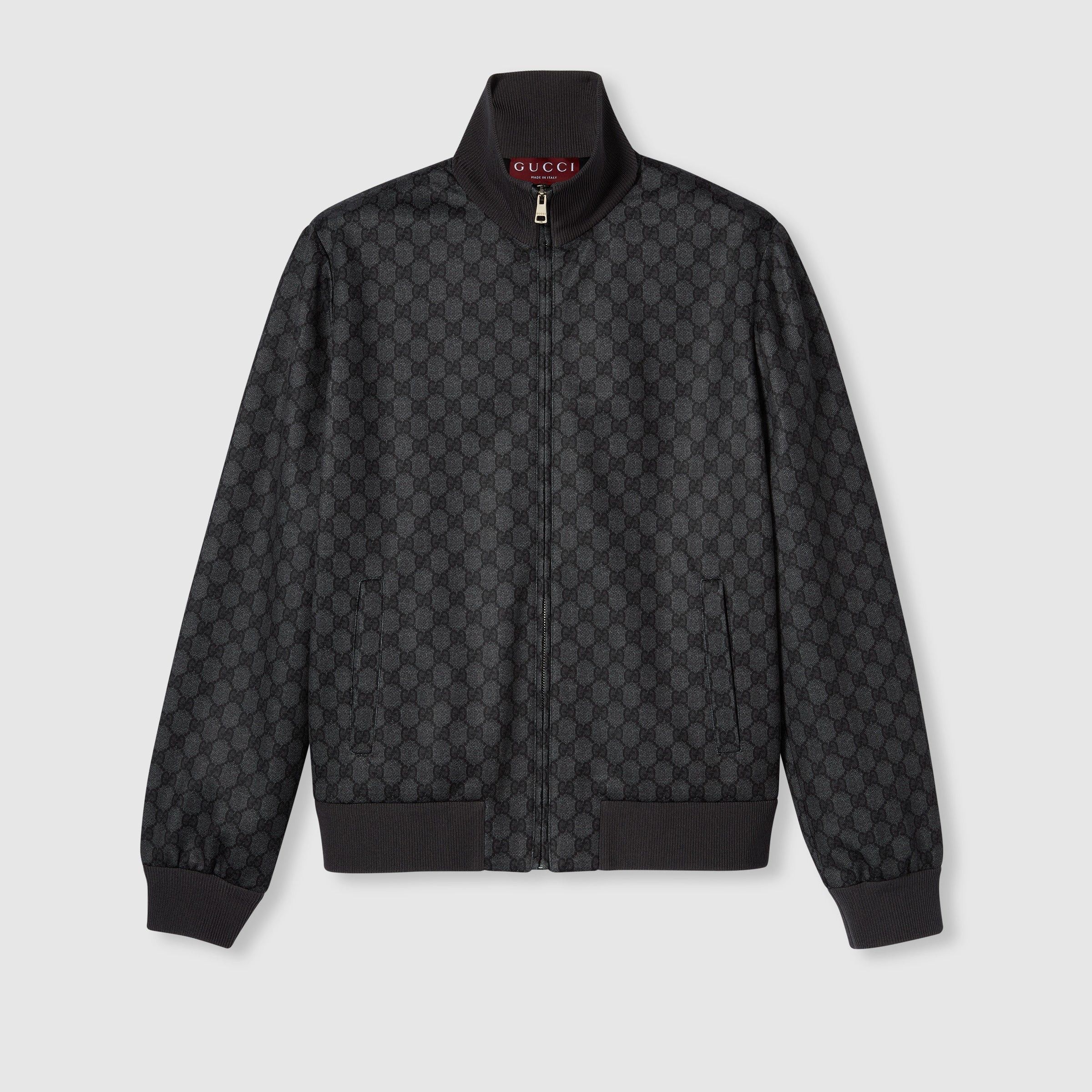 Gucci Gucci GG Printed Technical Jersey Zip Sweatshirt SIZE S Size ONE SIZE - 1 Thumbnail