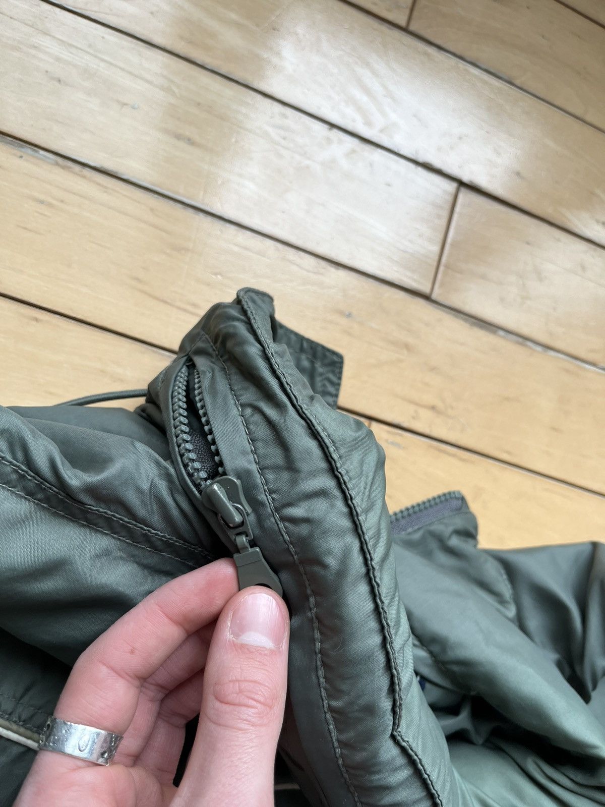 Point Zero × Vintage Kaki Point Zero Y2K vintage windbreaker Size US M / EU 48-50 / 2 - 10 Thumbnail