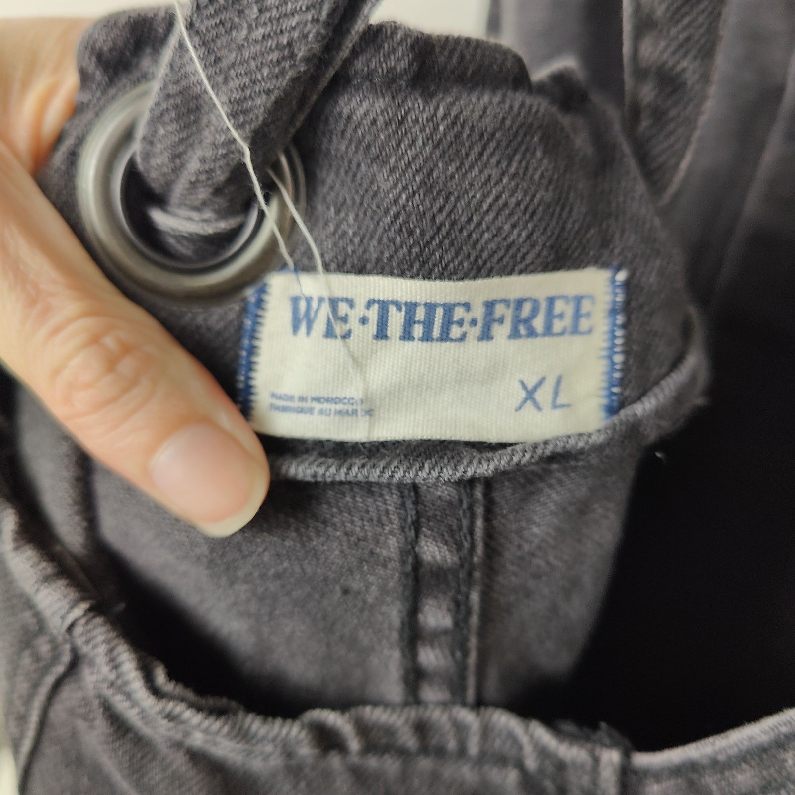 Free People Free People We The Free Field of Flowers Overalls Womens XL Size 33" - 7 Thumbnail