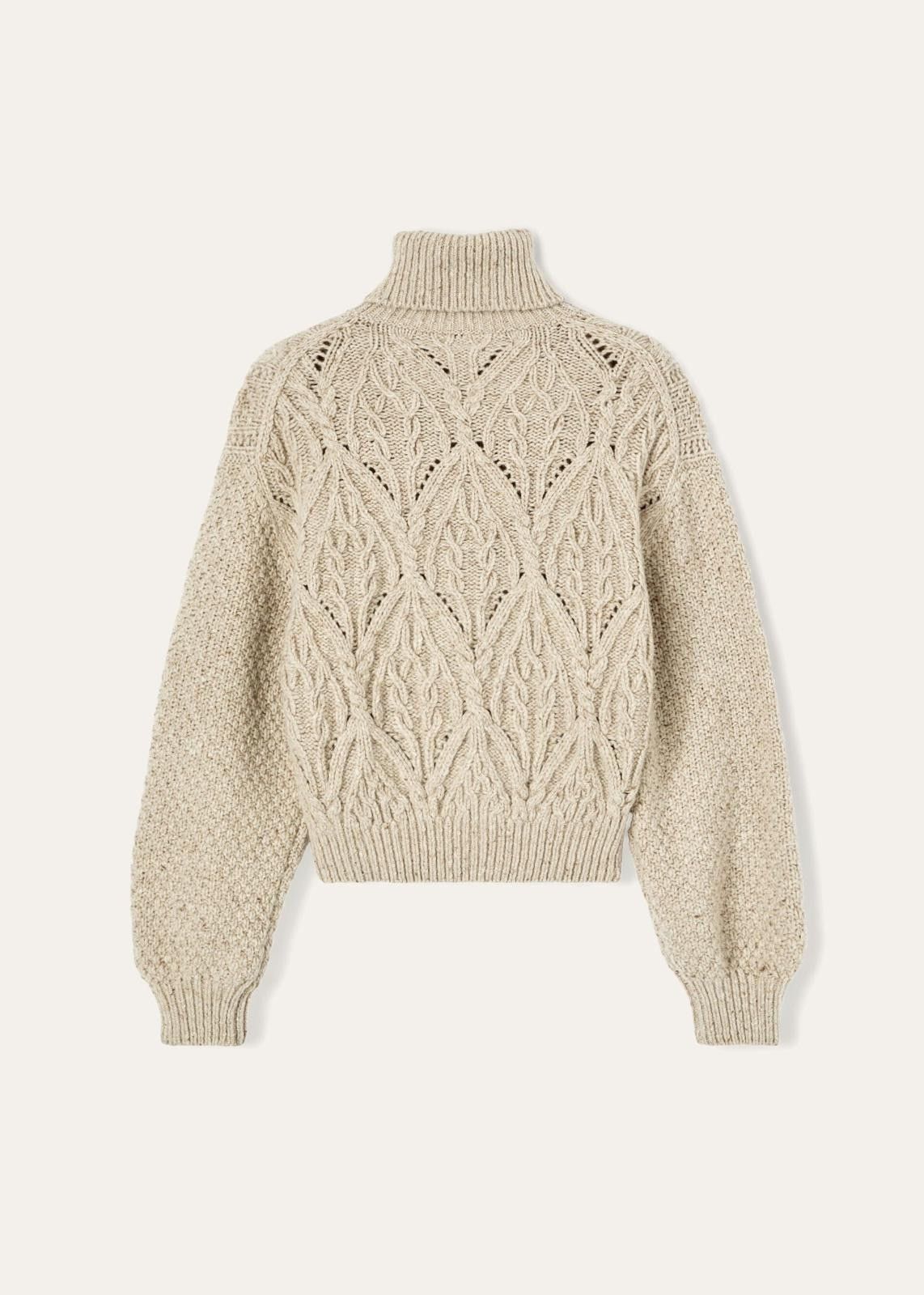 Loro Piana o1srvl11e0824 Newcastle Turtleneck Cashmere Sweater in White Size XL / US 12-14 / IT 48-50 - 2 Thumbnail